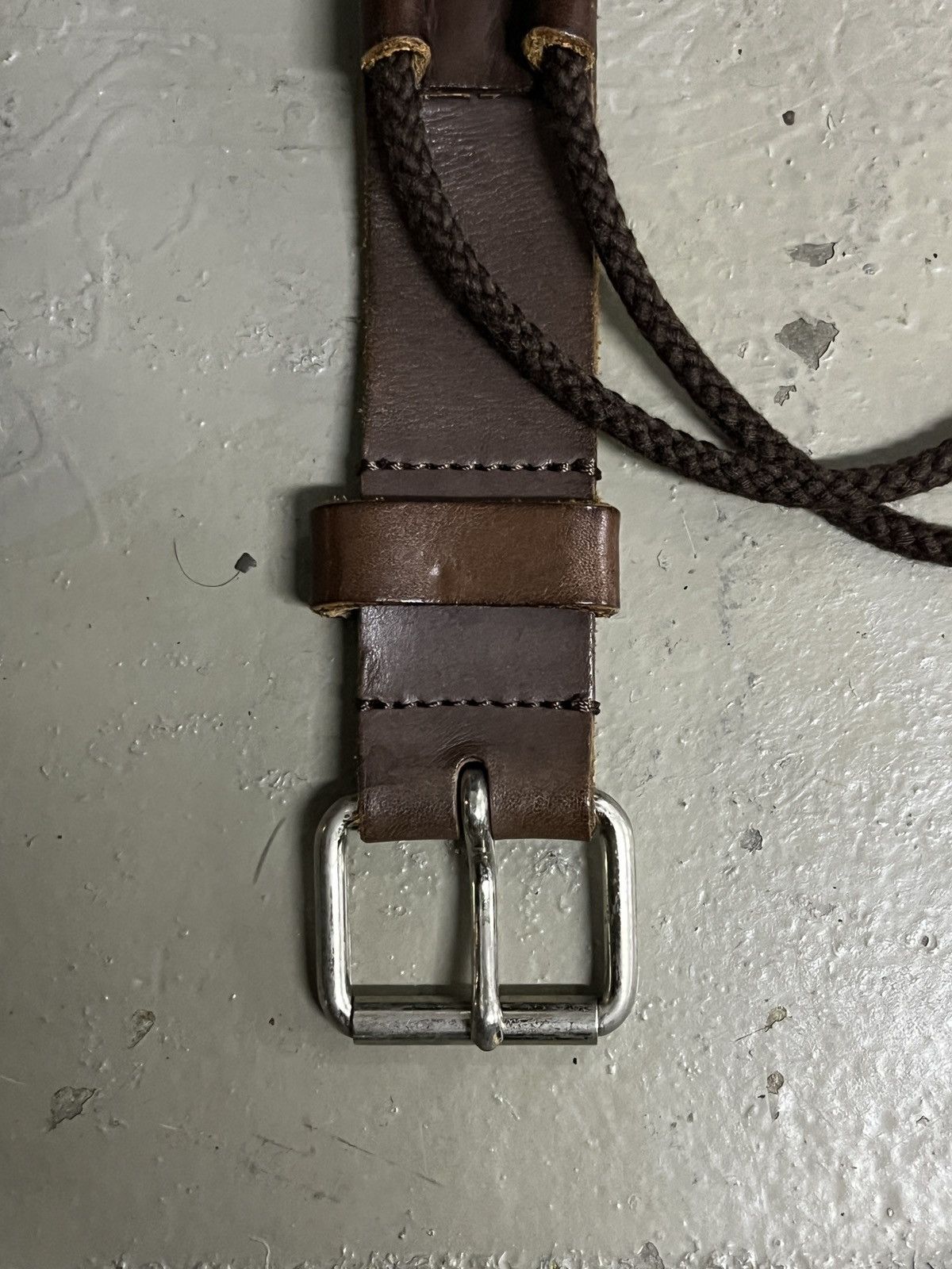 Final Home Final Home Issey Miyake Leather/Mesh Utility Tactical Belt Size ONE SIZE - 13 Thumbnail