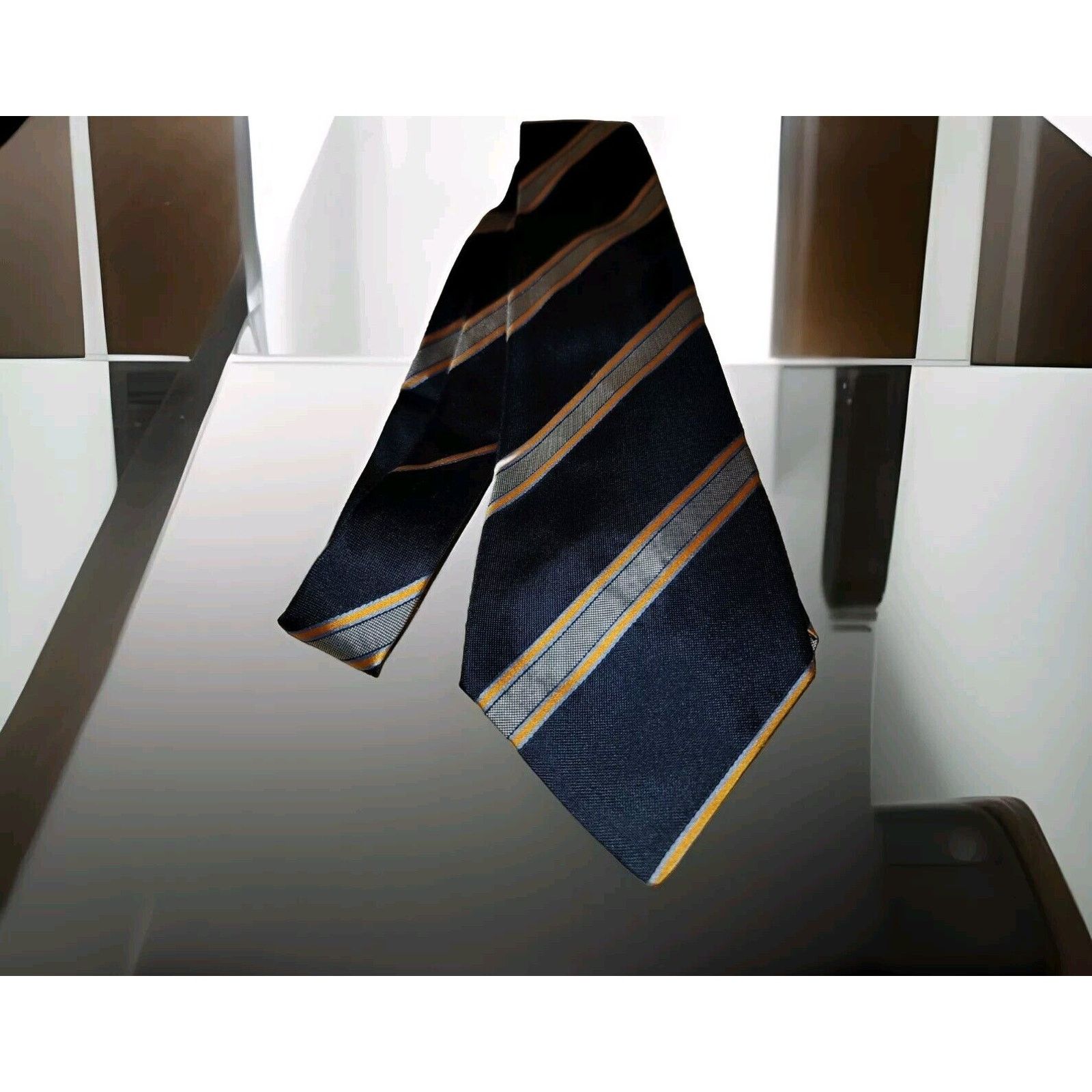 Kiton Kiton Men's Gray Striped Silk Neck Tie $495 Size ONE SIZE - 1 Thumbnail