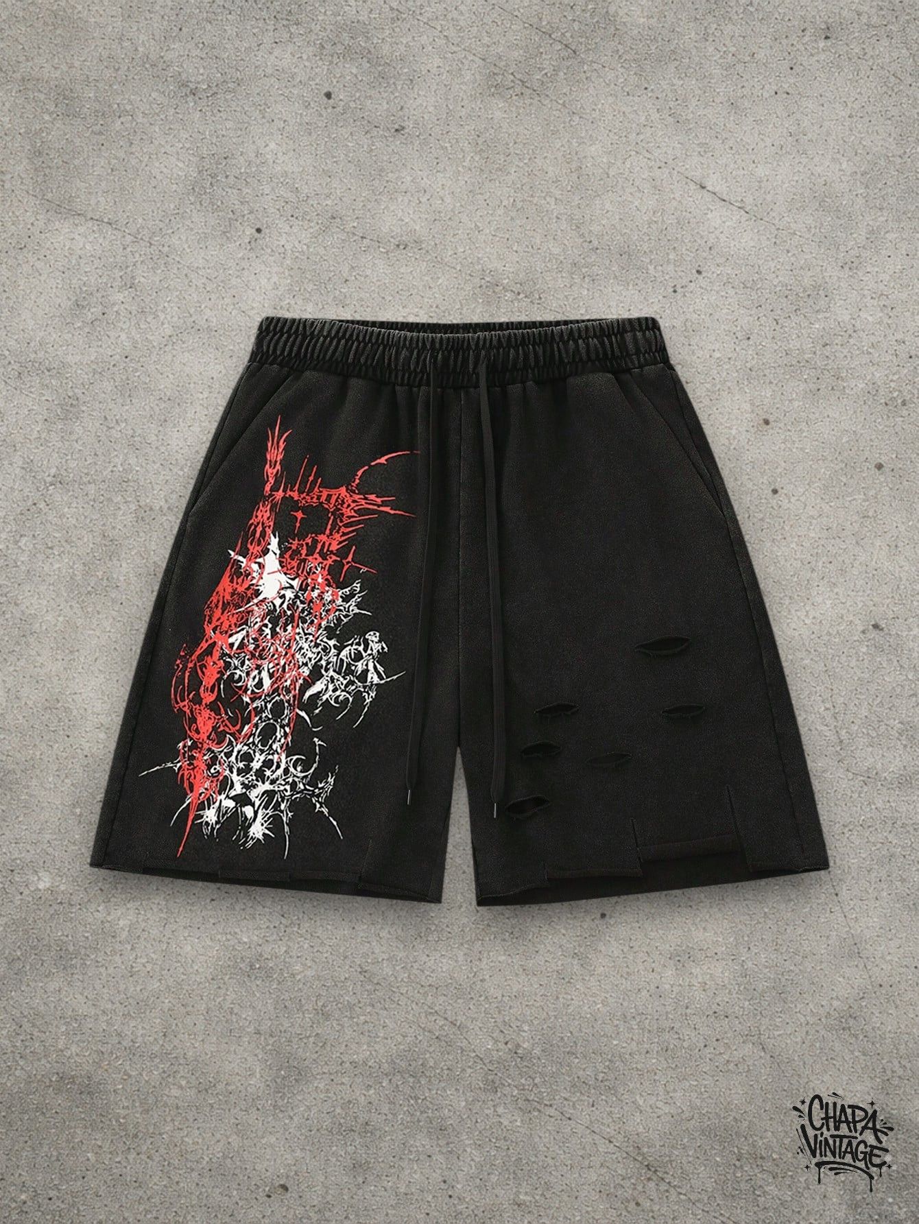 Japanese Brand Goth punk shorts Size US 32 / EU 48 - 1 Thumbnail