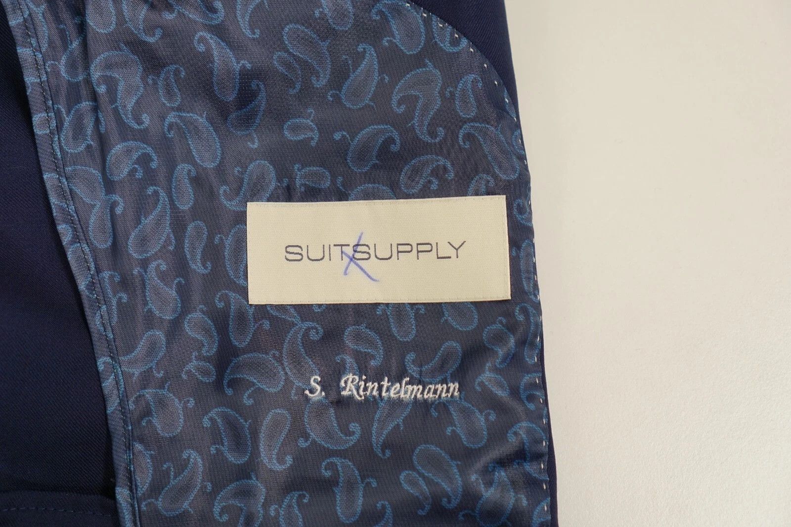 Suitsupply Men Suitsupply Blazer La Spalla Peak Wool Size 23 UK/US36S Size 36S - 3 Thumbnail