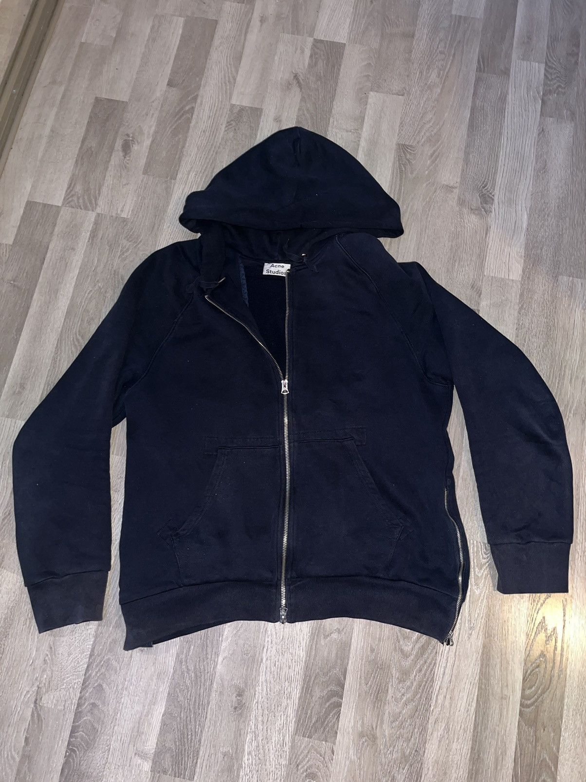image of Acne Studios Justin Hoodie in Blue, Men's (Size Medium)