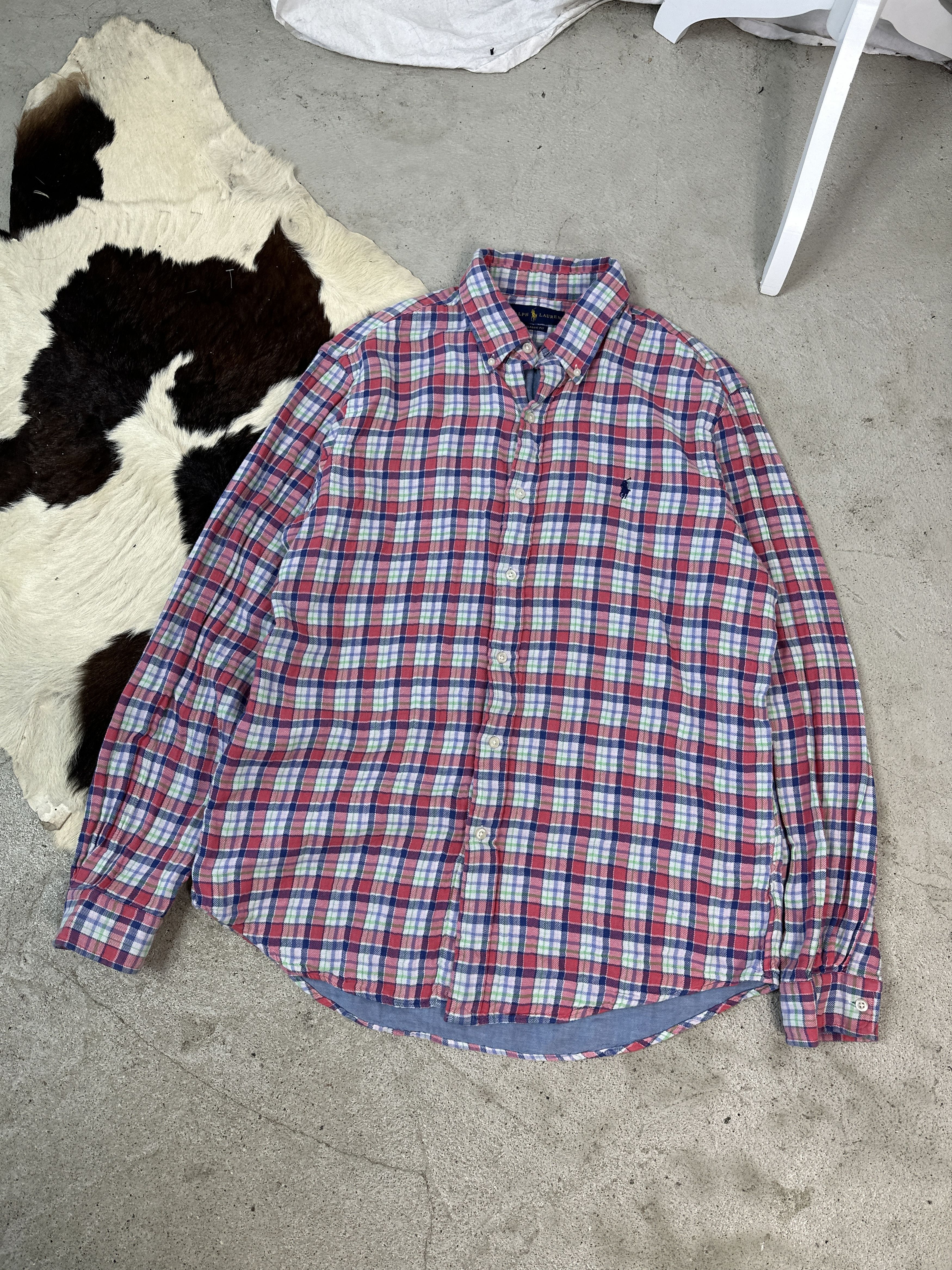 Polo Ralph Lauren × Vintage Polo Ralph Lauren flannel shirt Size US L / EU 52-54 / 3 - 1 Thumbnail