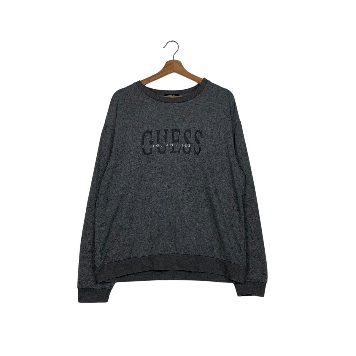 Guess GUESS Los Angeles Big Logo Crewneck Sweatshirt #1652-C74 Size US XL / EU 56 / 4 - 1 Thumbnail