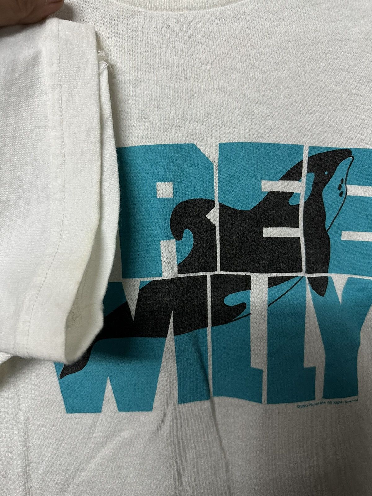 Vintage × Warner Bros Vintage 90s Movie Free Willy Warner Bros Tee Size US L / EU 52-54 / 3 - 5 Thumbnail
