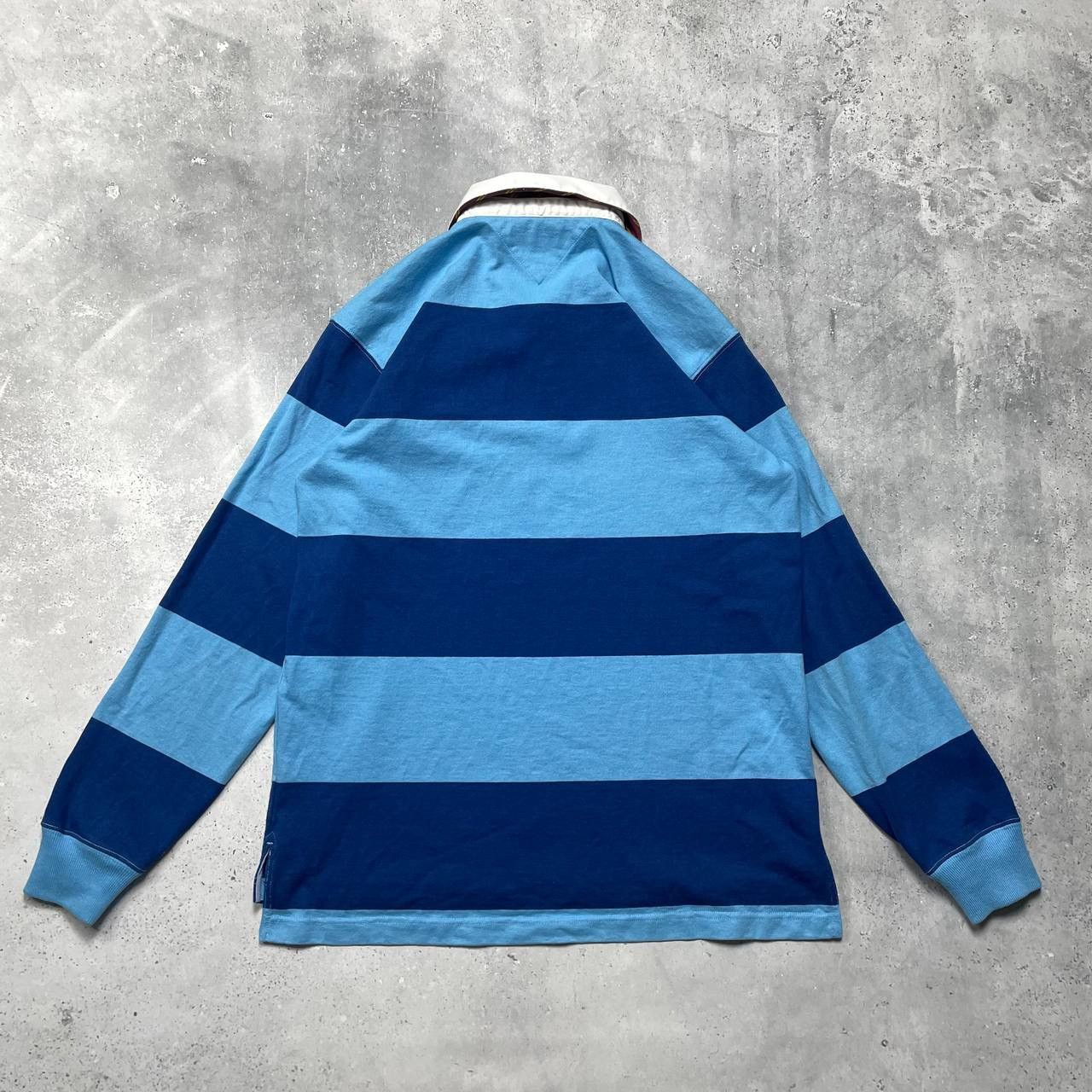 Tommy Hilfiger Vintage Tommy Hilfiger Rugby Striped LS Y2K Polo Shirt L Size US L / EU 52-54 / 3 - 19 Thumbnail
