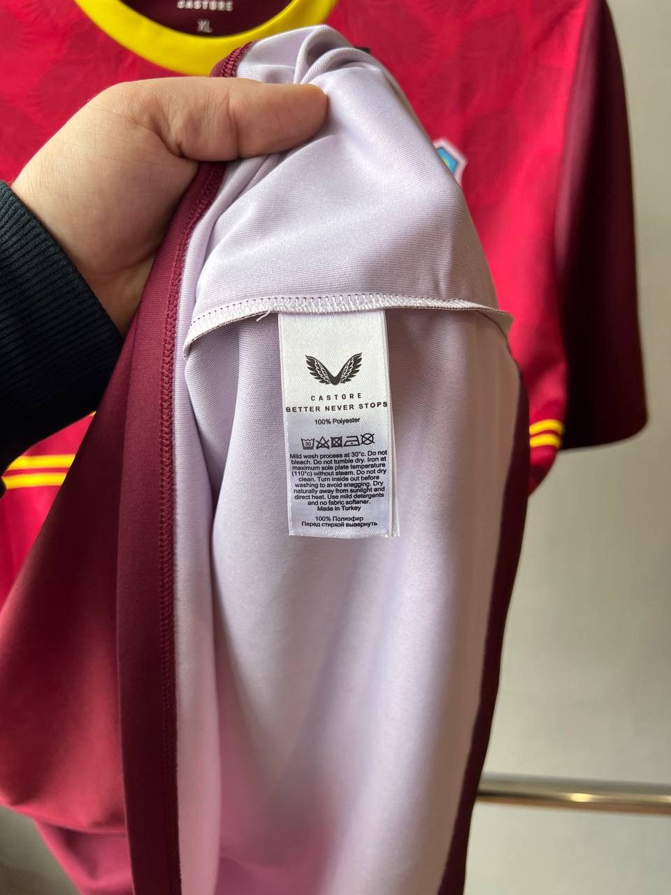 Castore NEW! 2022/23 WEST INDIES TEAM RARE DESIGN CRICKET JERSEY XL Size US XL / EU 56 / 4 - 8 Thumbnail