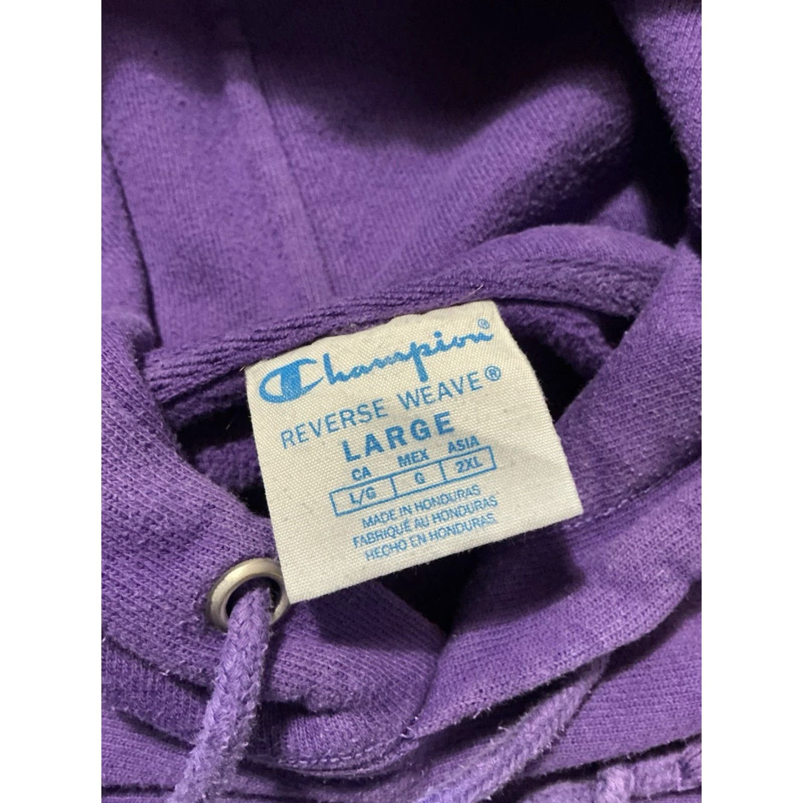 Champion VINTAGE Champion Reverse Weave Figures Of Speech Virgil Abloh Purple Pullover Hoodie LG Size US L / EU 52-54 / 3 - 5 Thumbnail