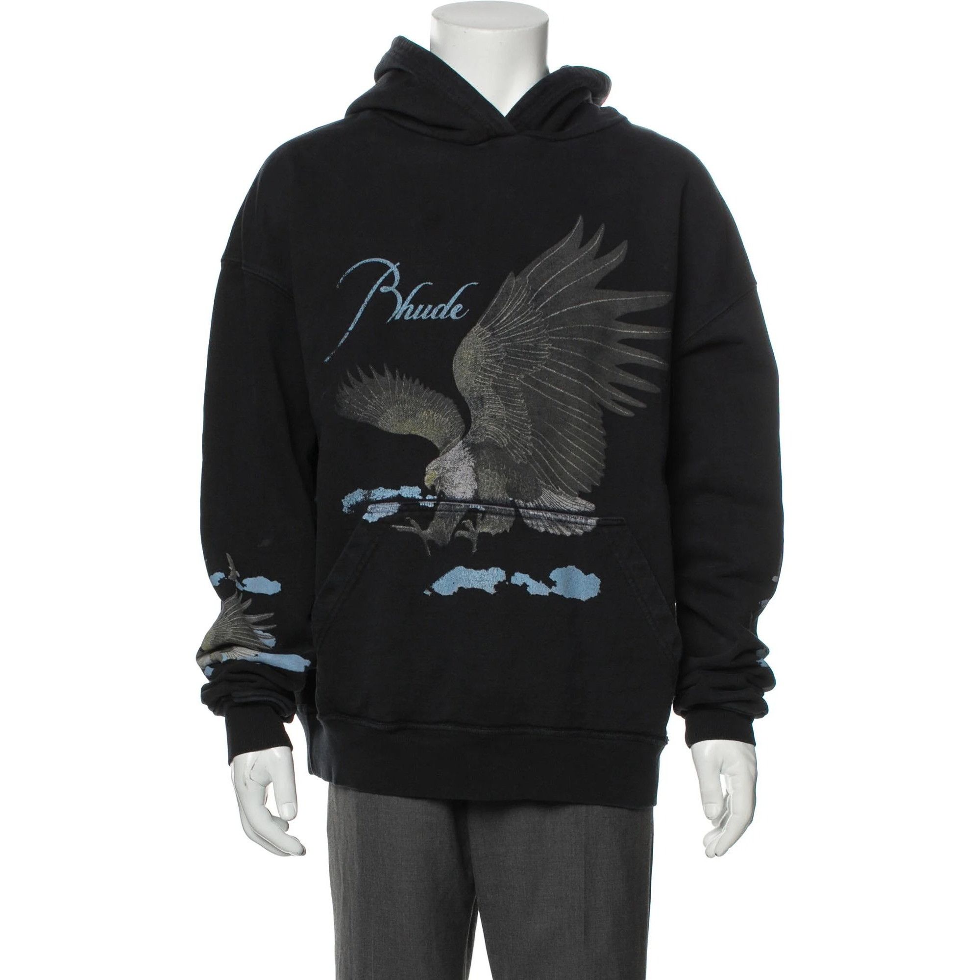 Rhude NEW RHUDE GRAPHIC EAGLE BLACK HOODIE SZ MEDIUM Size US M / EU 48-50 / 2 - 1 Thumbnail