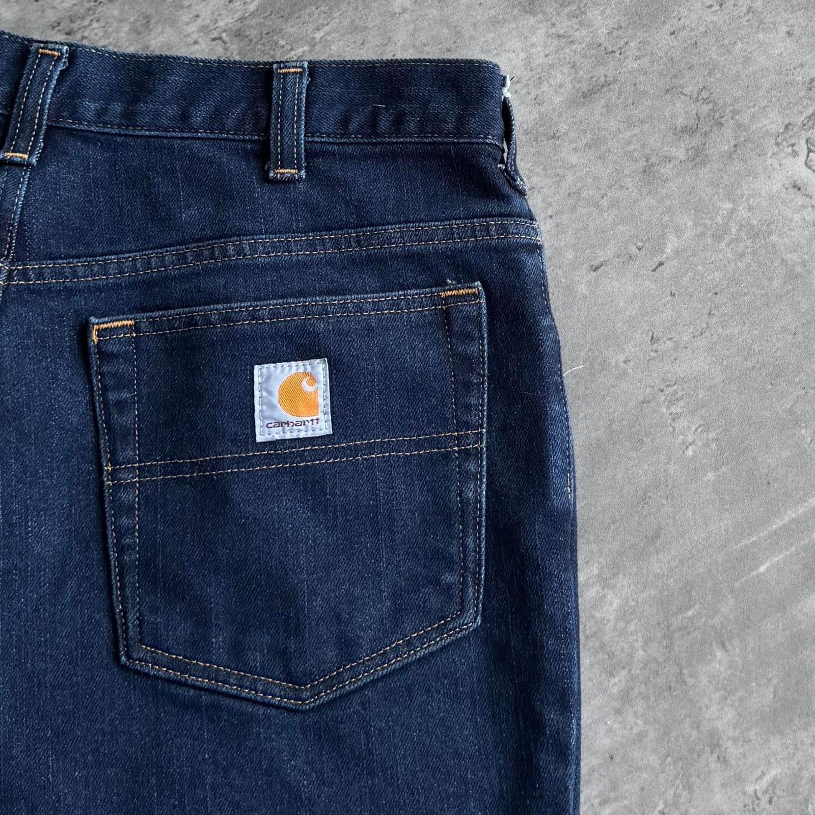 Carhartt × Vintage Vintage Y2K Carhartt Dark Wash Denim Skater Grunge Jeans Size US 34 / EU 50 - 3 Thumbnail