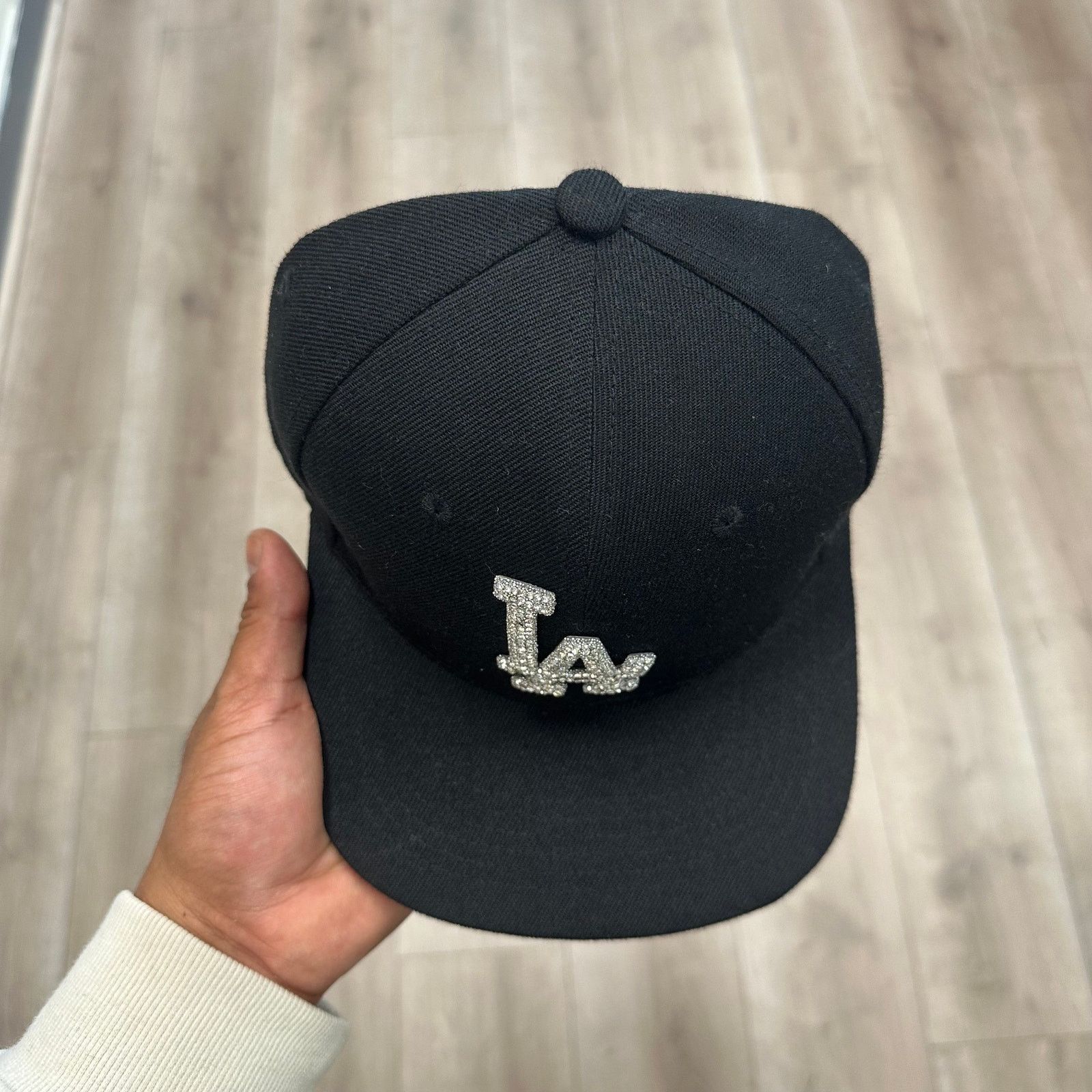 MLB Party In The Hills LA Dodgers Crystalized Black Snapback Hat Size ONE SIZE - 3 Thumbnail