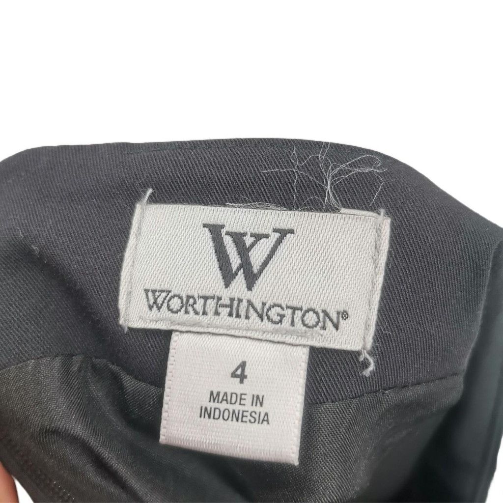 The Unbranded Brand Black Skirt with Silver Grommet Design Size 27" / US 4 / IT 40 - 3 Thumbnail