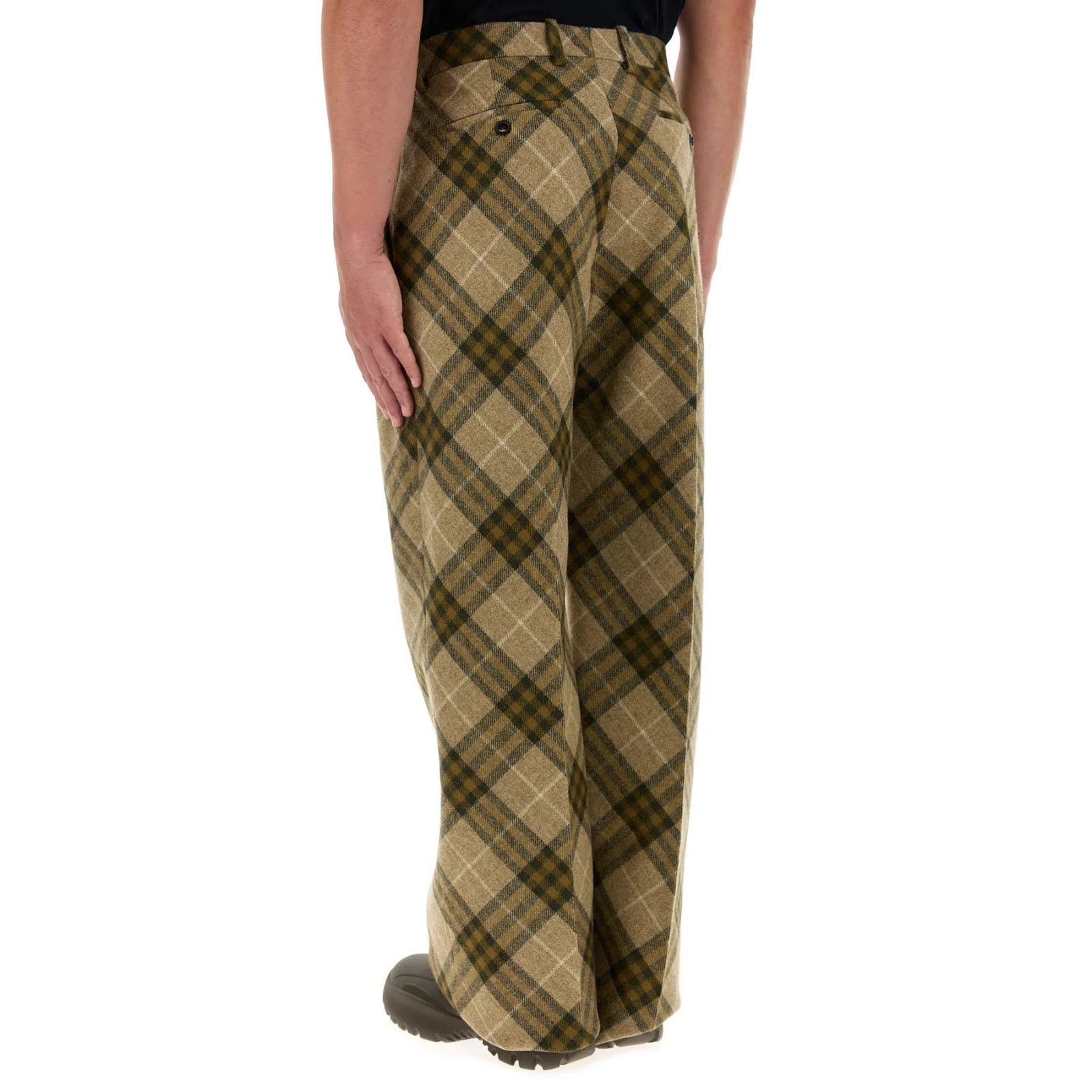 Burberry BURBERRY Embroidered Wool Pants New & Authentic (Men's size: Size US 32 / EU 48 - 4 Thumbnail