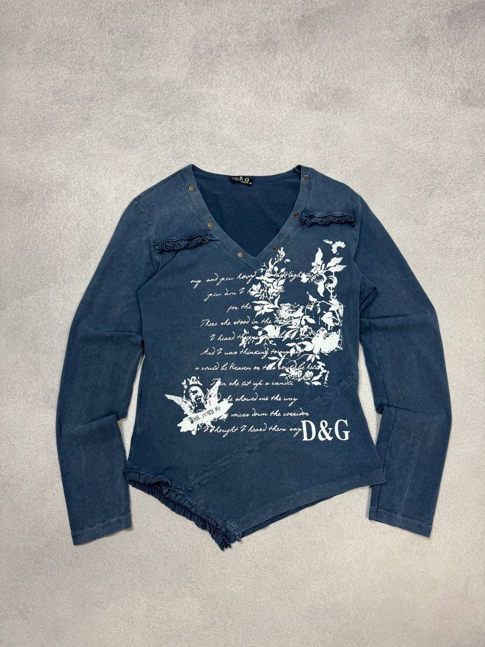 Dolce & Gabbana DOLCE&GABBANA JUNYA WATANABE JAPANESE POEM LOGO LONGSLEEVE Size M / US 6-8 / IT 42-44 - 2 Thumbnail