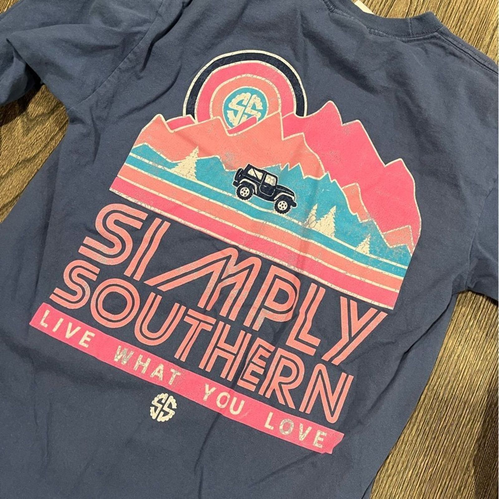 Vintage Simply Southern Tee Shirt Small Gray Live What You Love Size S / US 4 / IT 40 - 6 Thumbnail