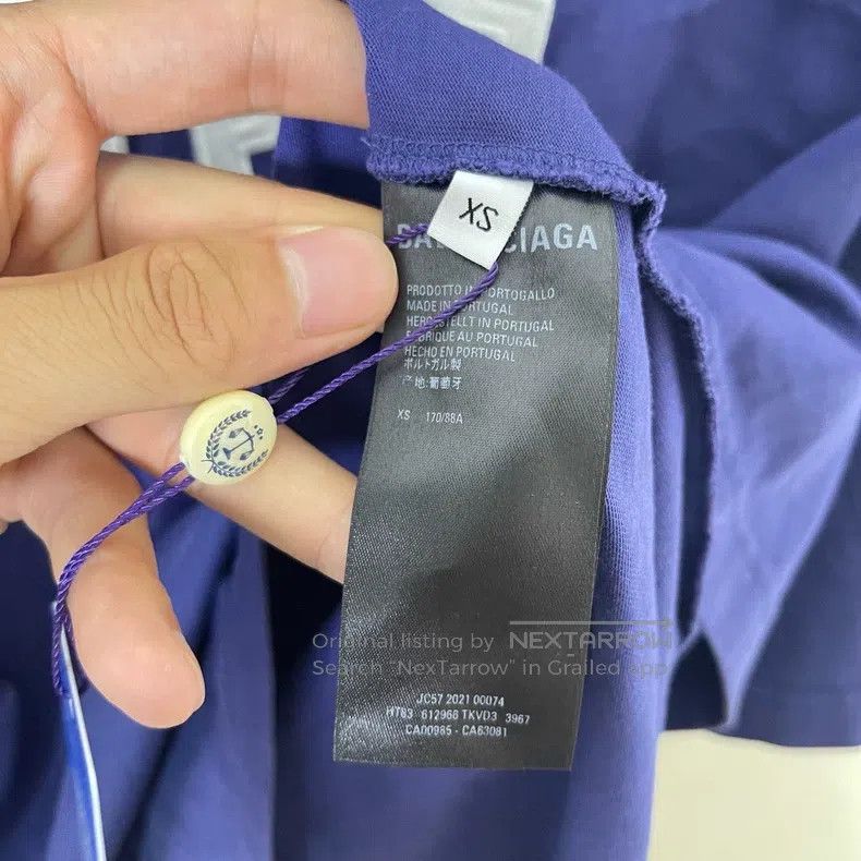 Balenciaga Balenciaga Embroidered three-dimensional Logo Coke blue sh Size US XS / EU 42 / 0 - 4 Thumbnail