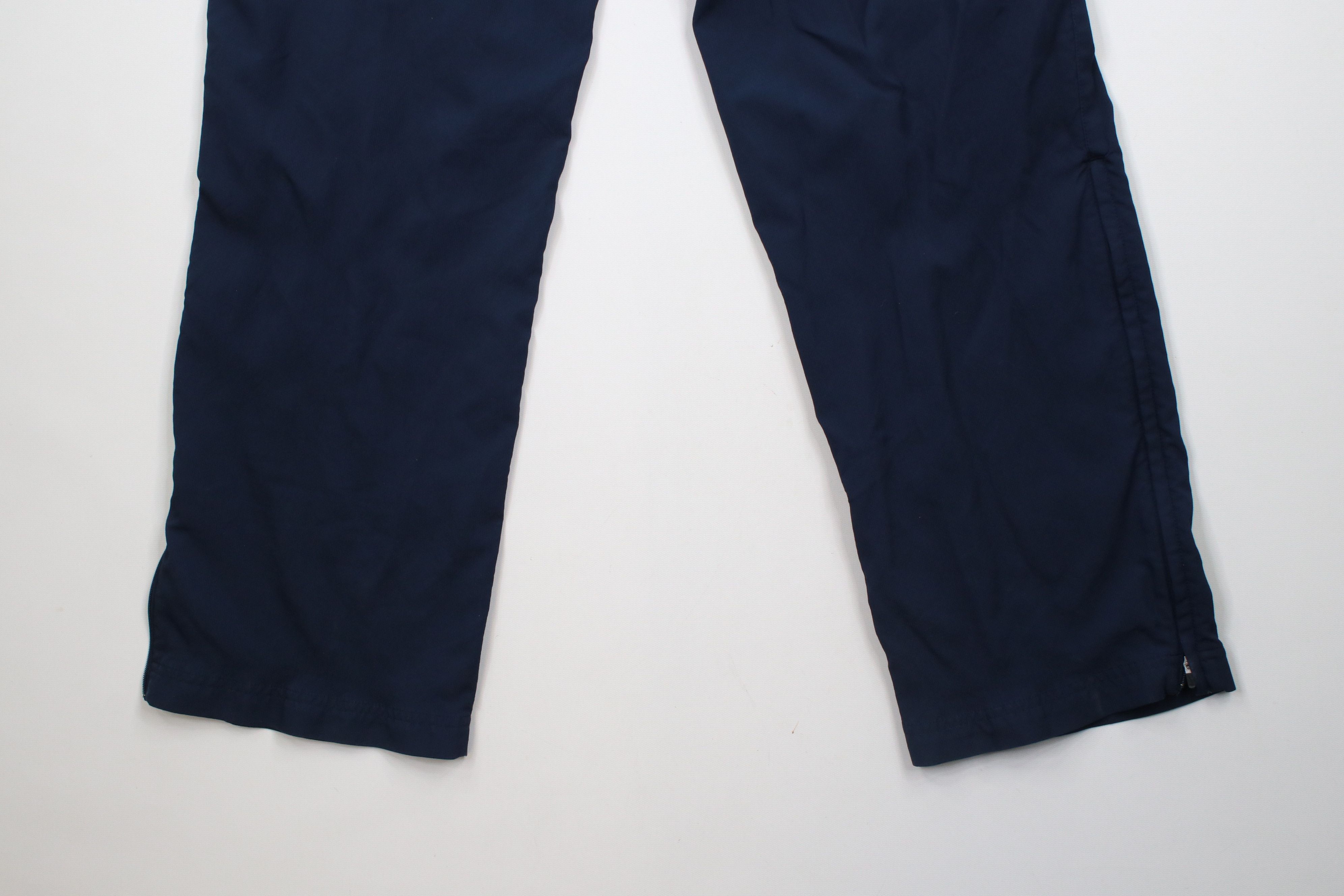 Nike × Vintage Vintage Y2K Nike Mini Swoosh Ribbed Wide Leg Pants Blue Size US 38 / EU 54 - 12 Thumbnail