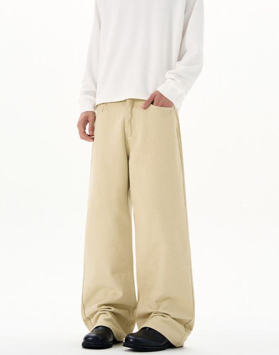 Japanese Brand Maillard Retro Men's Casual Loose Baggy Jeans Size US 32 / EU 48 - 3 Thumbnail