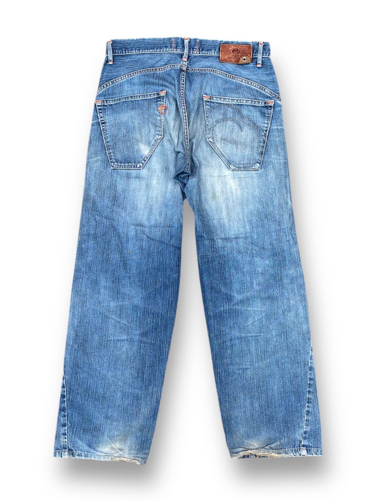 Edwin × Japanese Brand × Vintage Vintage Selvedge Distressed Edwin Denim Jeans. #D8 Size US 32 / EU 48 - 6 Thumbnail