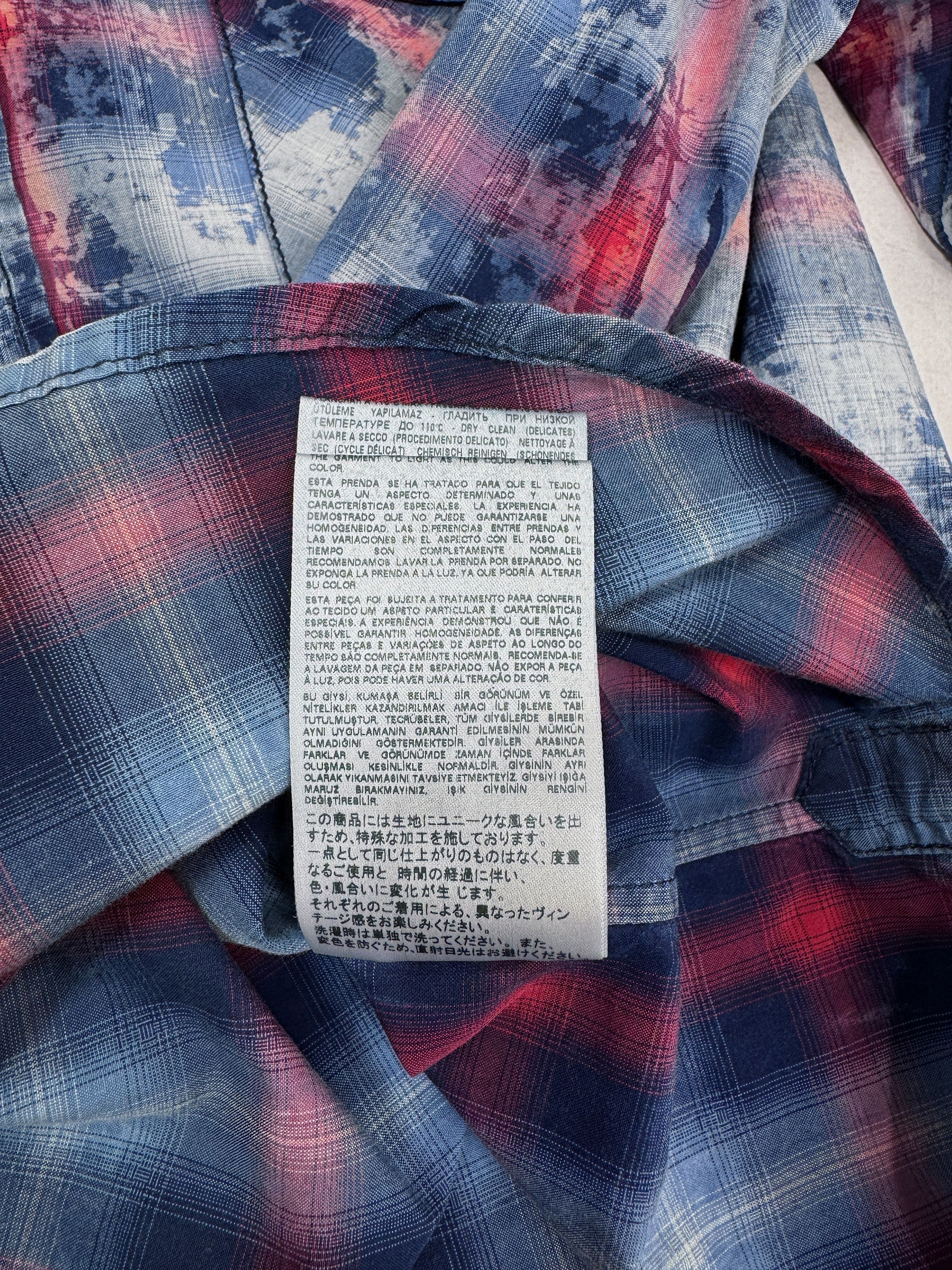 Diesel × Diesel Black Gold Diesel Black Gold Shirt Western Snap Checkered Designed Size US L / EU 52-54 / 3 - 23 Thumbnail