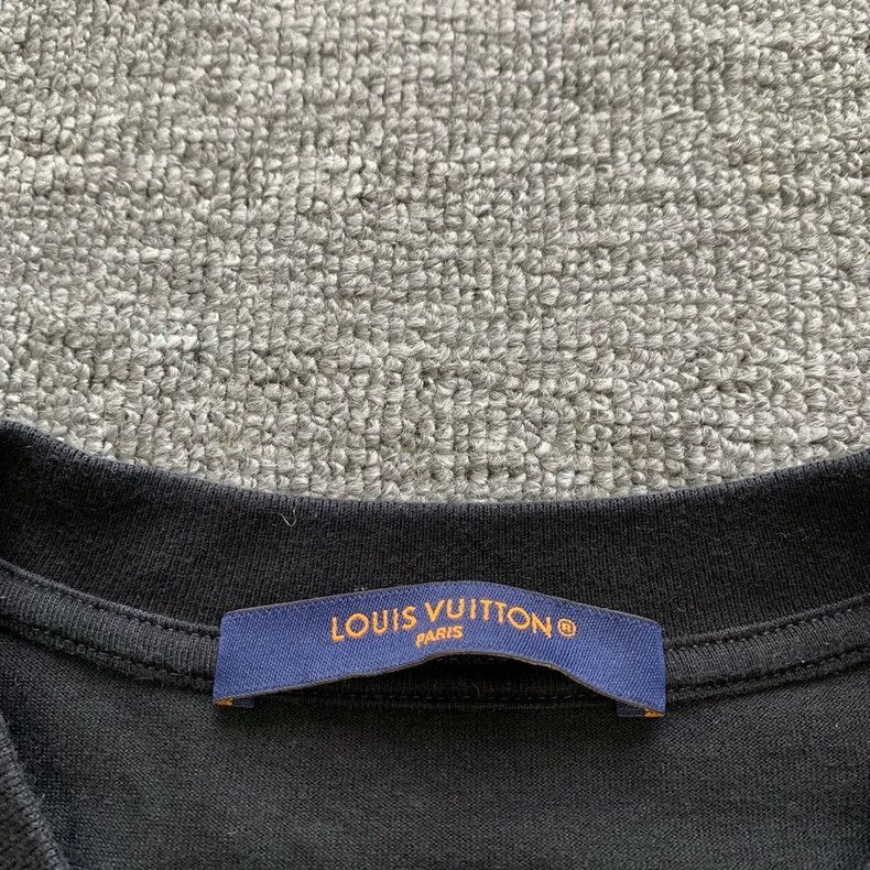 Louis Vuitton LV Black Short Sleeve TShirt with Embroidery-2506 Size US M / EU 48-50 / 2 - 5 Thumbnail