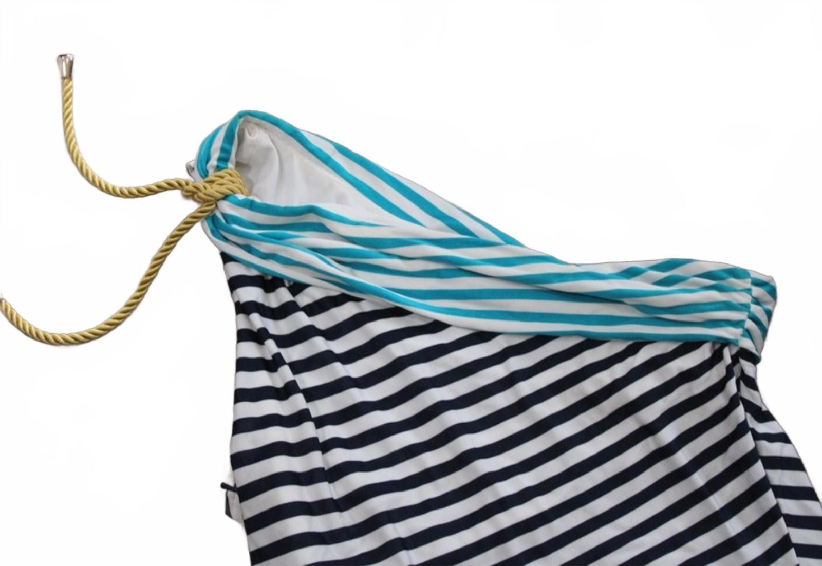 Other ETCETERA Striped One-Shoulder Dress with Rope Detail Small Size S / US 4 / IT 40 - 3 Thumbnail
