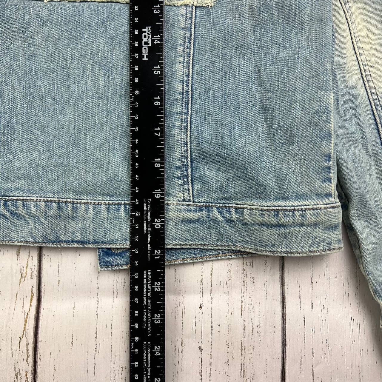 Mavi Mavi Small Printed Cropped Fit Mid Stretchable Denim Jacket Size S / US 4 / IT 40 - 7 Thumbnail