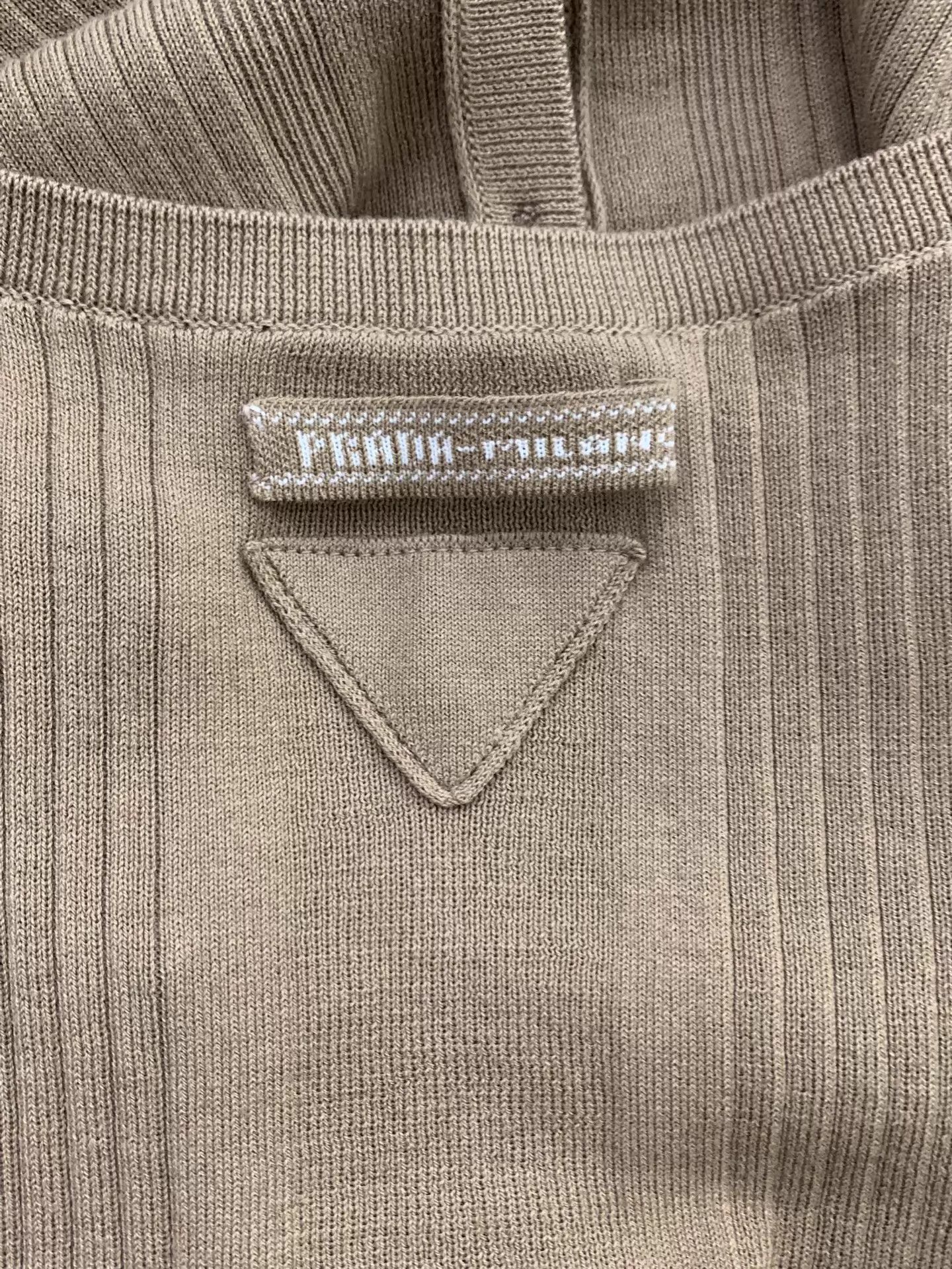 Prada Prada Halter Knit Striped Top 38 New Size XS / US 0-2 / IT 36-38 - 4 Thumbnail