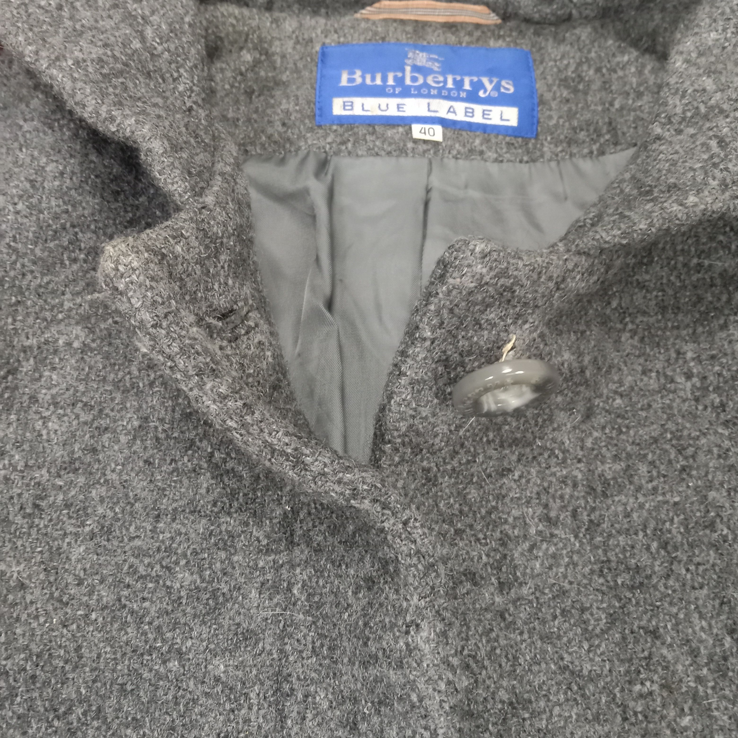 Burberry × Vintage Burberrys Blue Label Fleece Trench Long Jacket With Hoodies Size US S / EU 44-46 / 1 - 4 Thumbnail