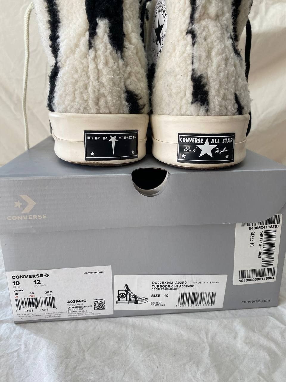Converse × Rick Owens Drkshdw Rick Owens DRKSHDW Converse Size US 10 / EU 43 - 4 Thumbnail