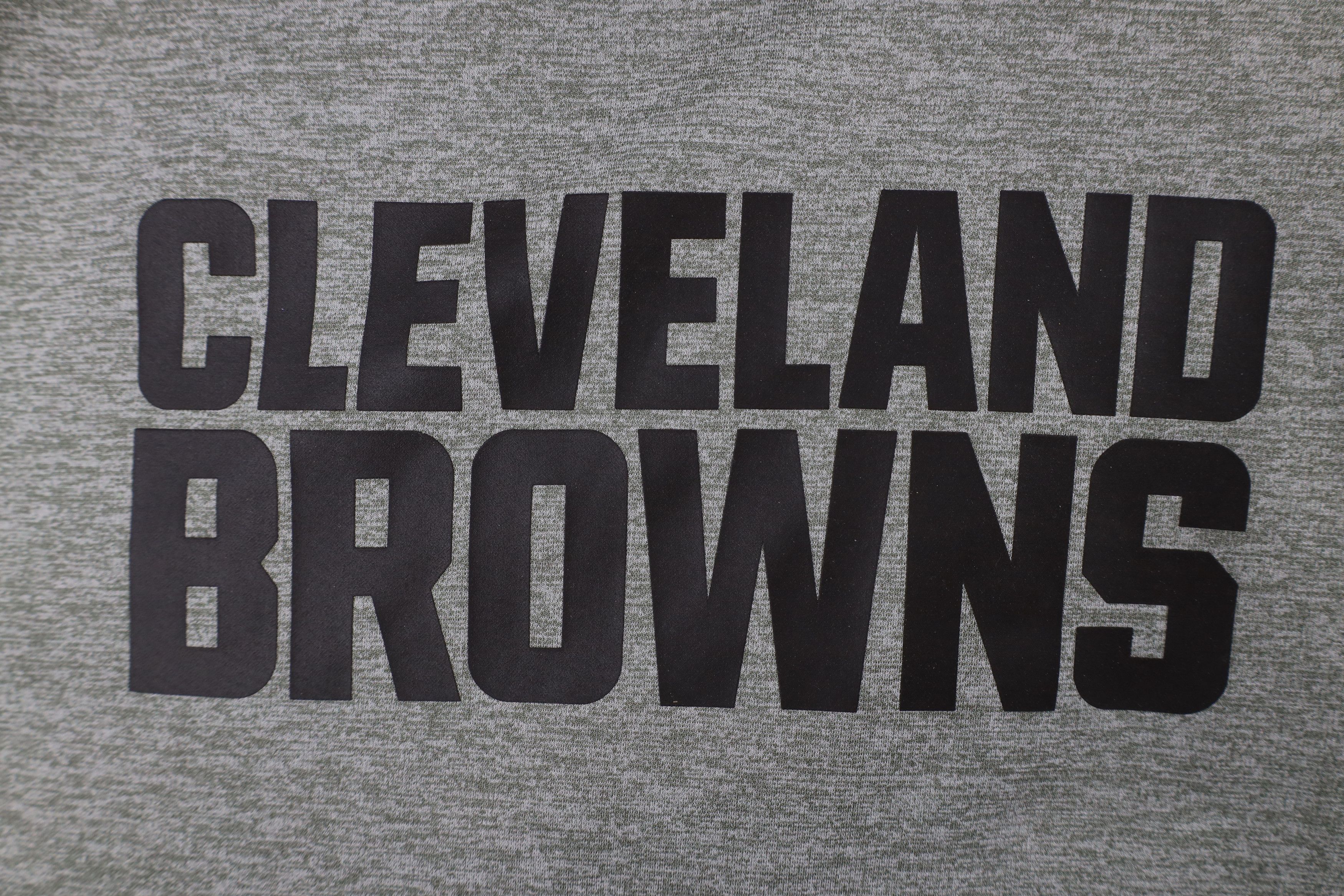 Nike × Vintage Nike Browns Football Hoodie Sweatshirt Heather Gray Size US XL / EU 56 / 4 - 6 Thumbnail