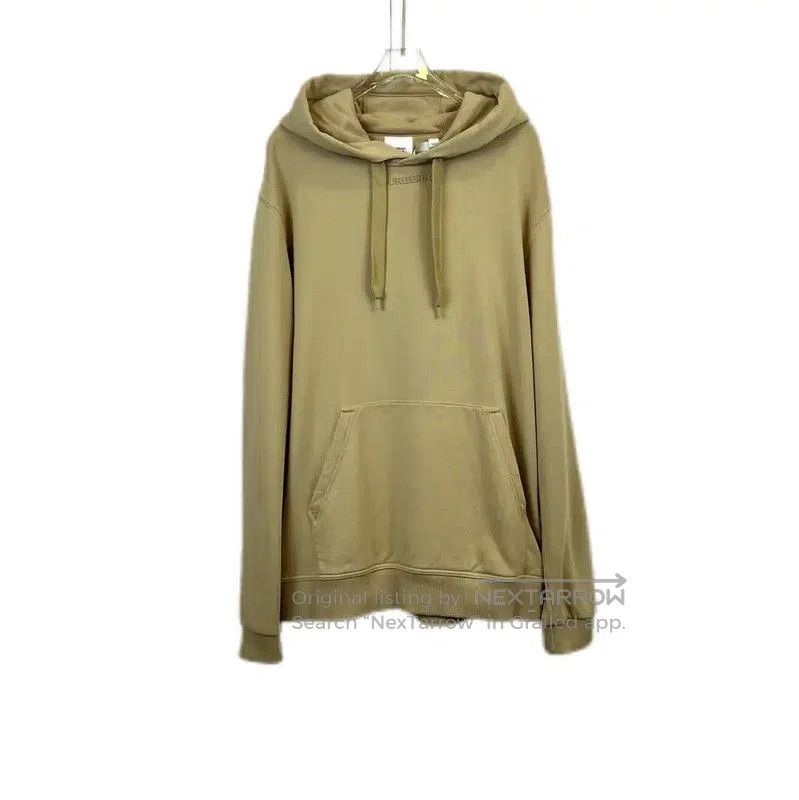 Burberry Burberry Long Sleeve Khaki Cotton Hoodie. Size L / US 10 / IT 46 - 1 Thumbnail