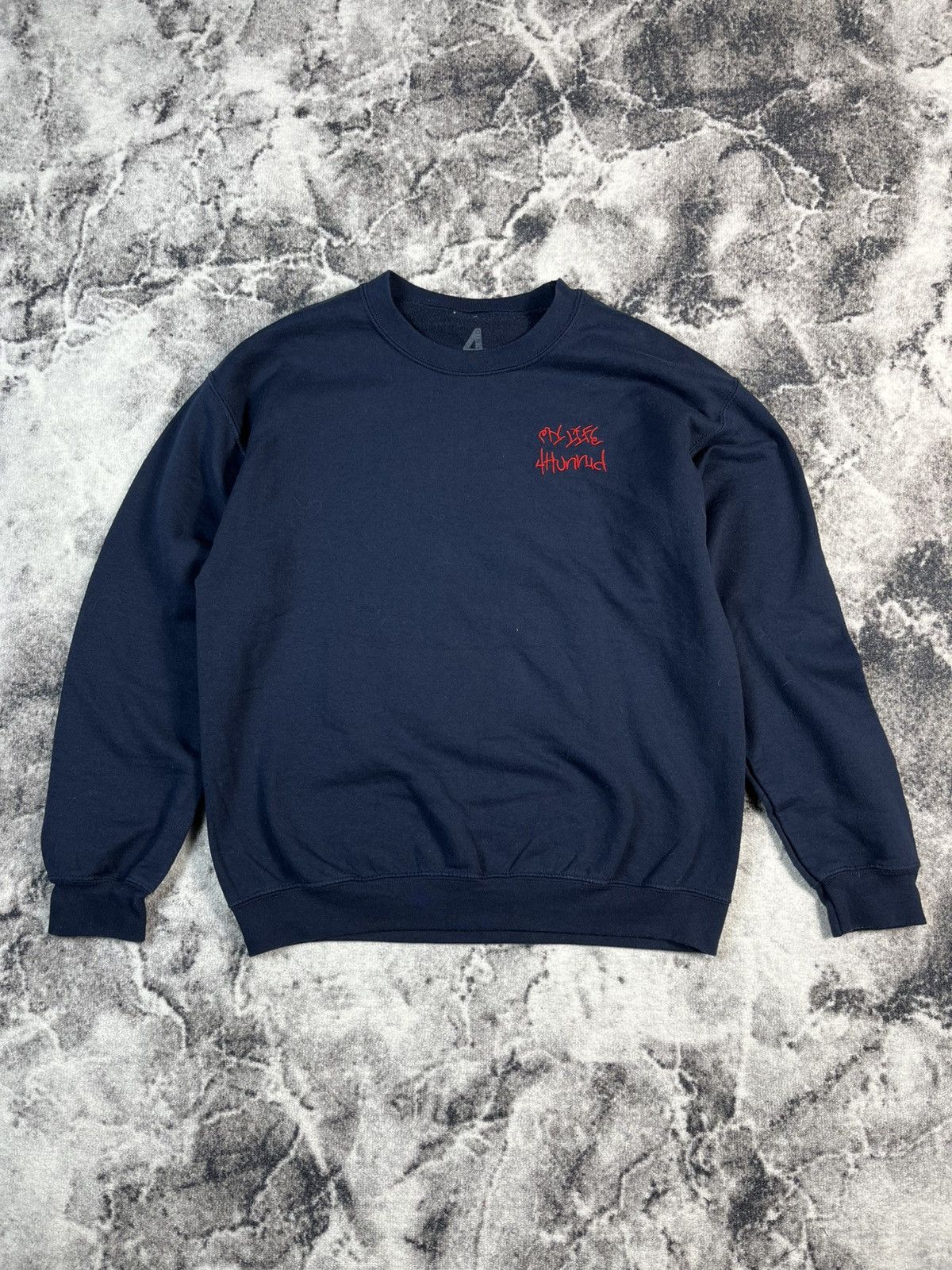 Other YG 4Hunnid Good Sex No Stress Graphic Crewneck Navy Size US M / EU 48-50 / 2 - 2 Thumbnail