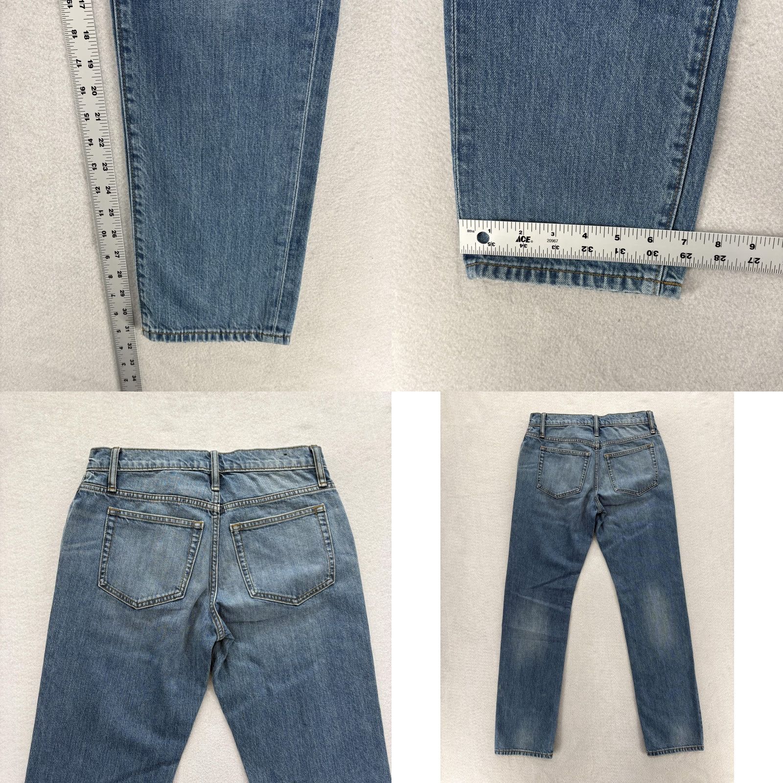 J.Crew J.CREW Flex Straight Jeans Mens 29x32 Blue Medium Wash Stretch Denim Preppy Size US 29 - 8 Thumbnail
