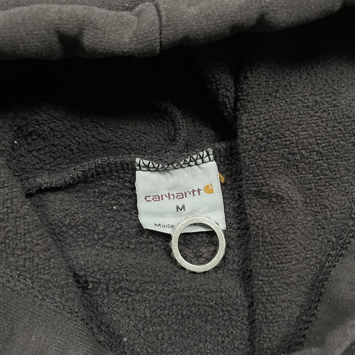 Carhartt × Carhartt Wip × Vintage Vintage Carhartt Sleeve Spellout Hoodie Black Skater Utility Size US M / EU 48-50 / 2 - 5 Thumbnail