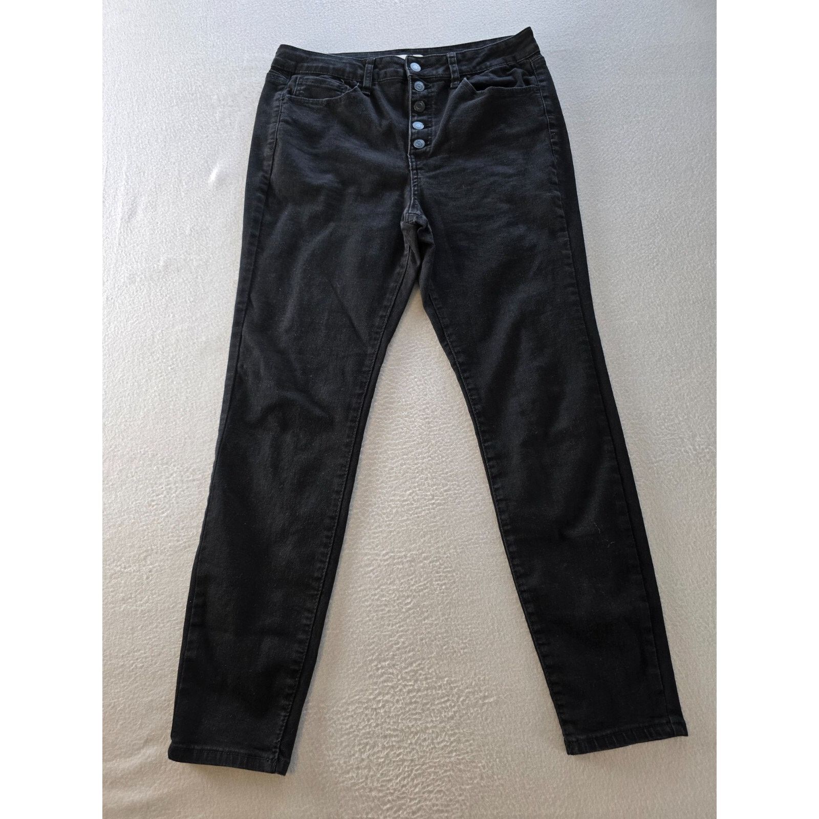 Other So Jeans Womens 15 Black Stretch Hish Rise Skinny Regular Size 32" / US 10 / IT 46 - 1 Thumbnail
