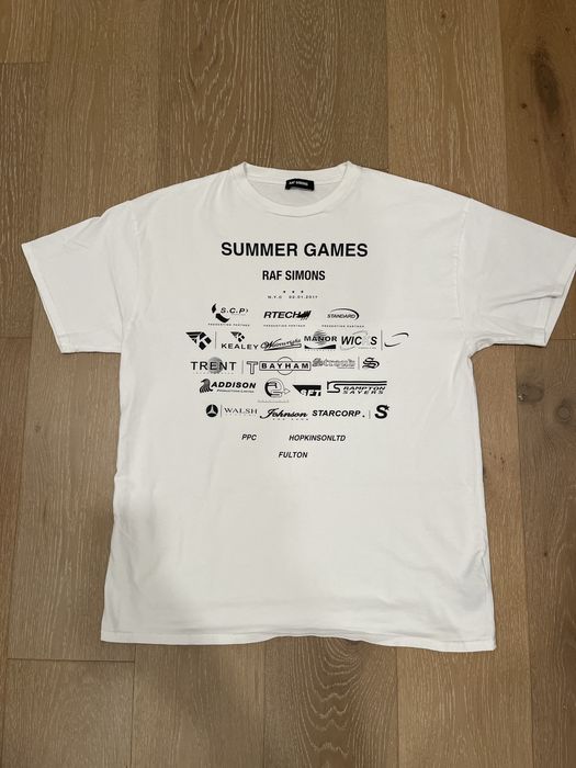 Raf Simons Raf Simons Summer Games FW 2017 T Shirt Easy Fit Tee