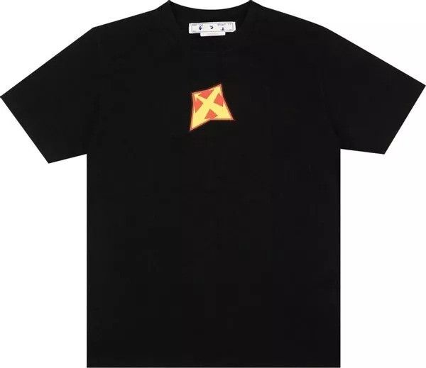 Off-White Off-White Thunder Short-Sleeve Tee Black/Yellow FW22 Medium Size US M / EU 48-50 / 2 - 2 Thumbnail