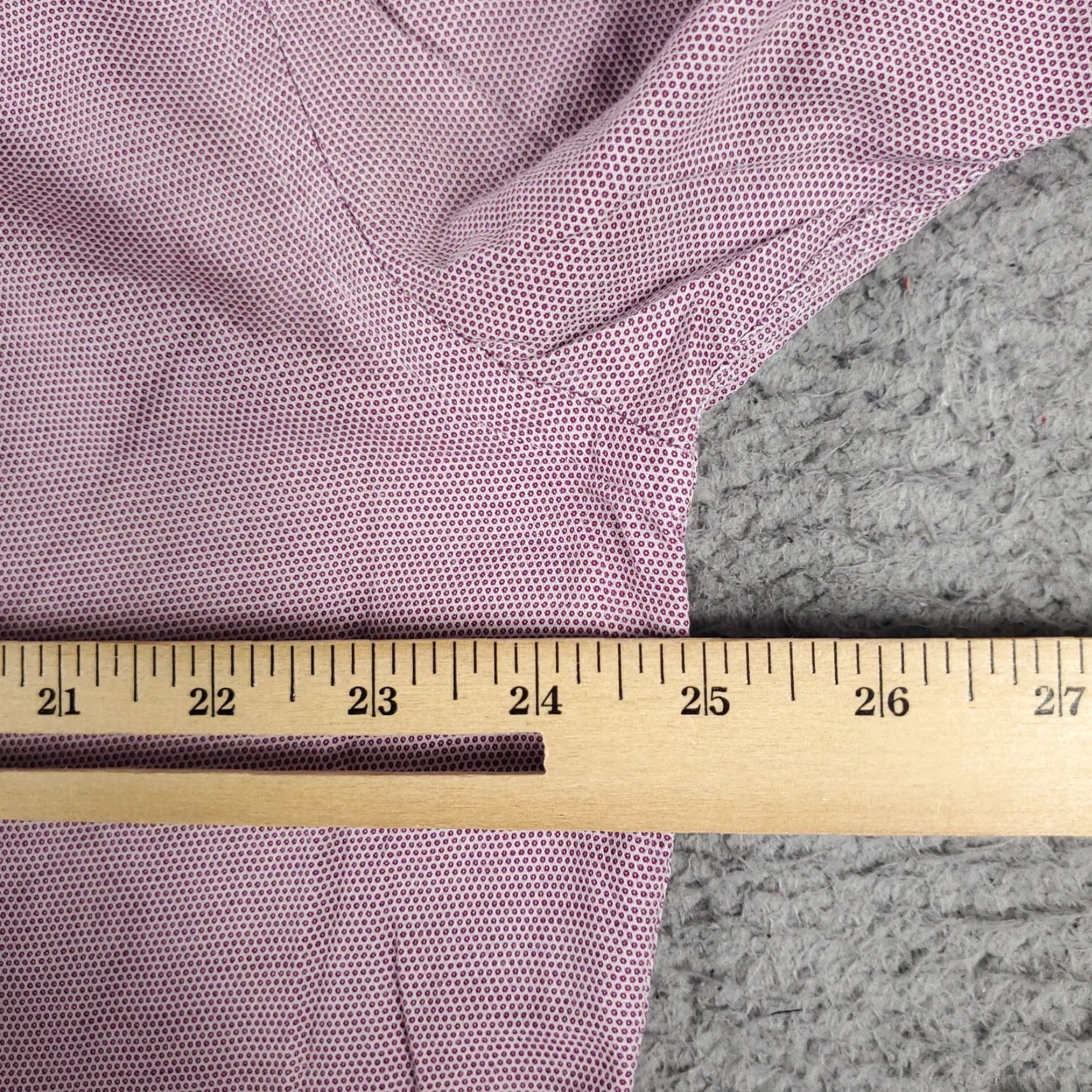 Ben Sherman VINTAGE Ben Sherman Shirt Mens Size 17 Purple Dress Button Up Long Sleeve Regular Collar Shirt Men Purple 17 100% Cotton Size 46R - 6 Thumbnail