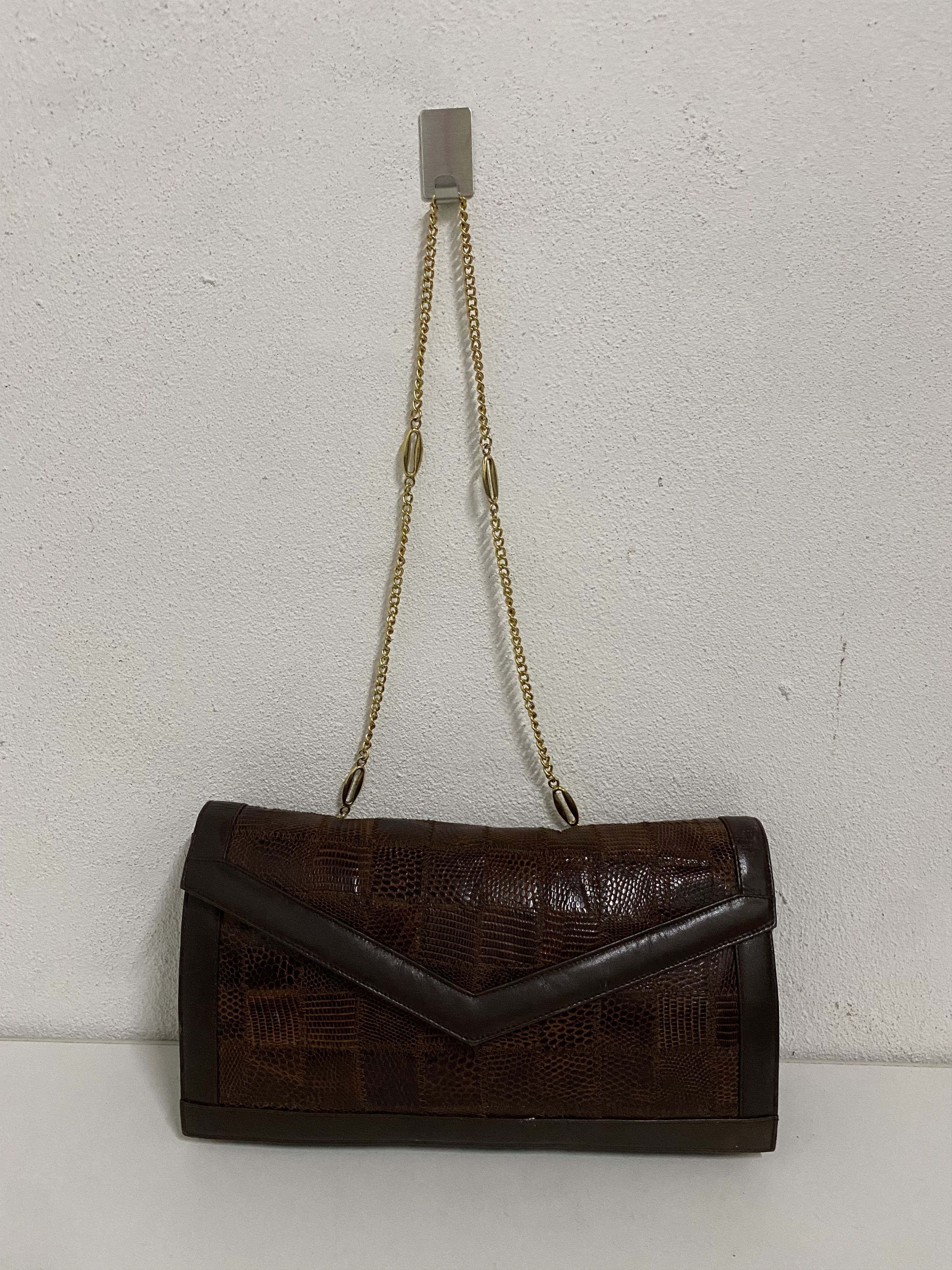 Genuine Leather Rare Esteve Leather Crossbody Chain Bag Size ONE SIZE - 2 Thumbnail