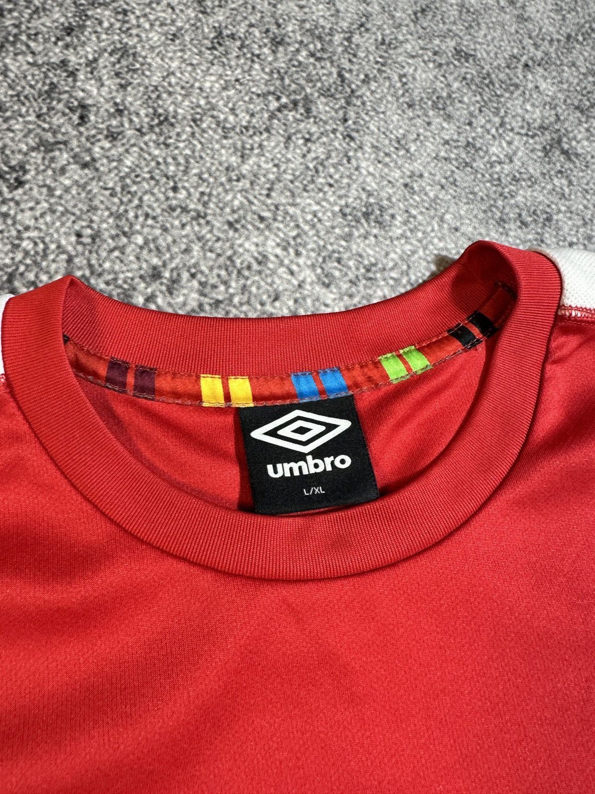 Umbro Umbro Pringels Soccer Jersey Blokecore Style Rare L Casual Size US L / EU 52-54 / 3 - 3 Thumbnail