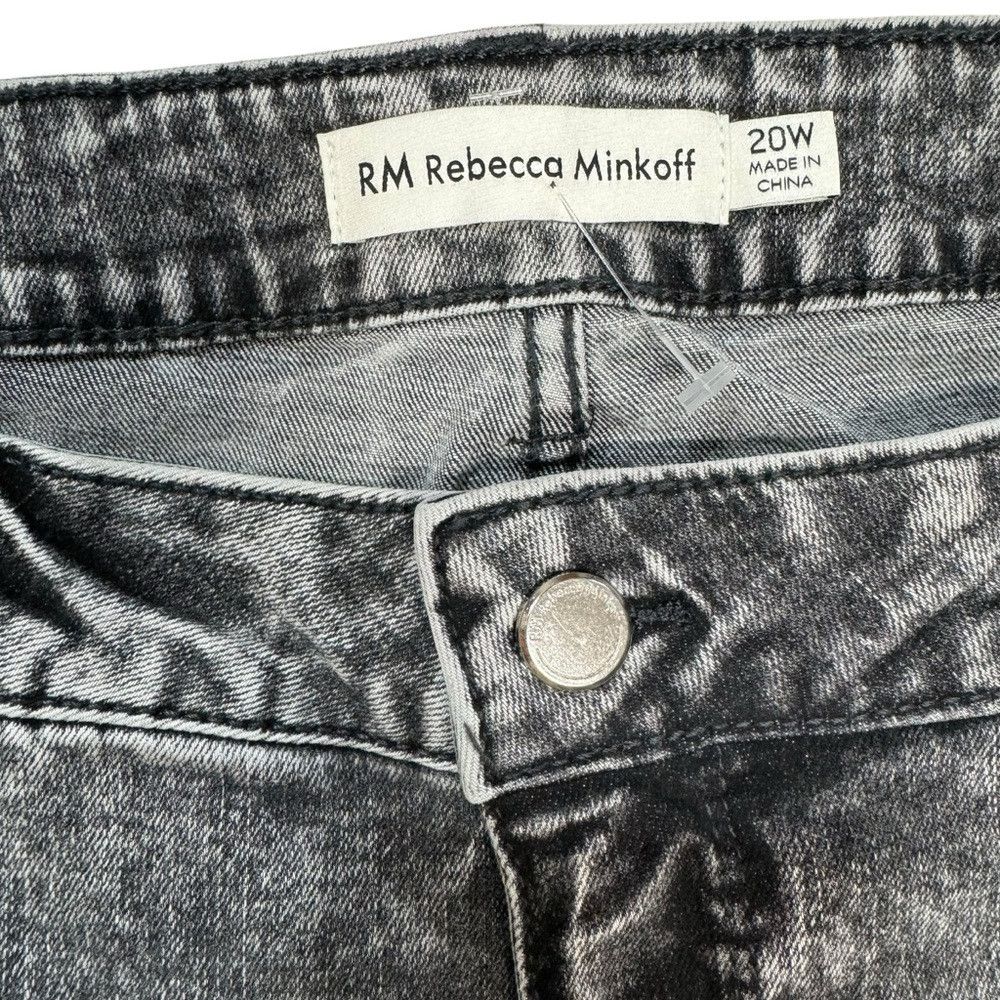 Rebecca Minkoff New Rebecca Minkoff Grey Studded Pockets High Waist Straigh Size 42" / US 20 - 7 Thumbnail