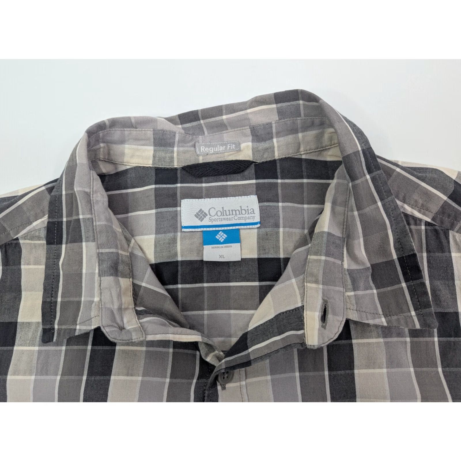 Vintage Columbia Shirt Men's XL Grey Plaid Hardy Ridge Button Up Long Sleeve Stretch Size US XL / EU 56 / 4 - 7 Thumbnail