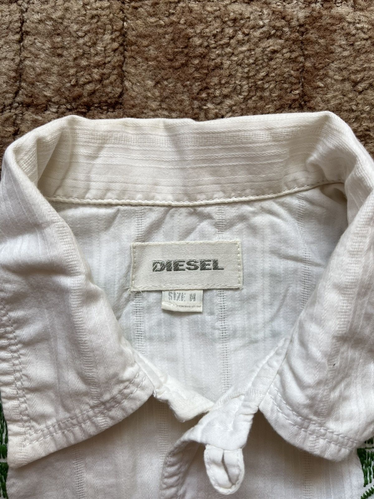 Diesel Vintage Diesel Authentic Havaii Tropical White Buttons Shirt Size M / US 6-8 / IT 42-44 - 3 Thumbnail