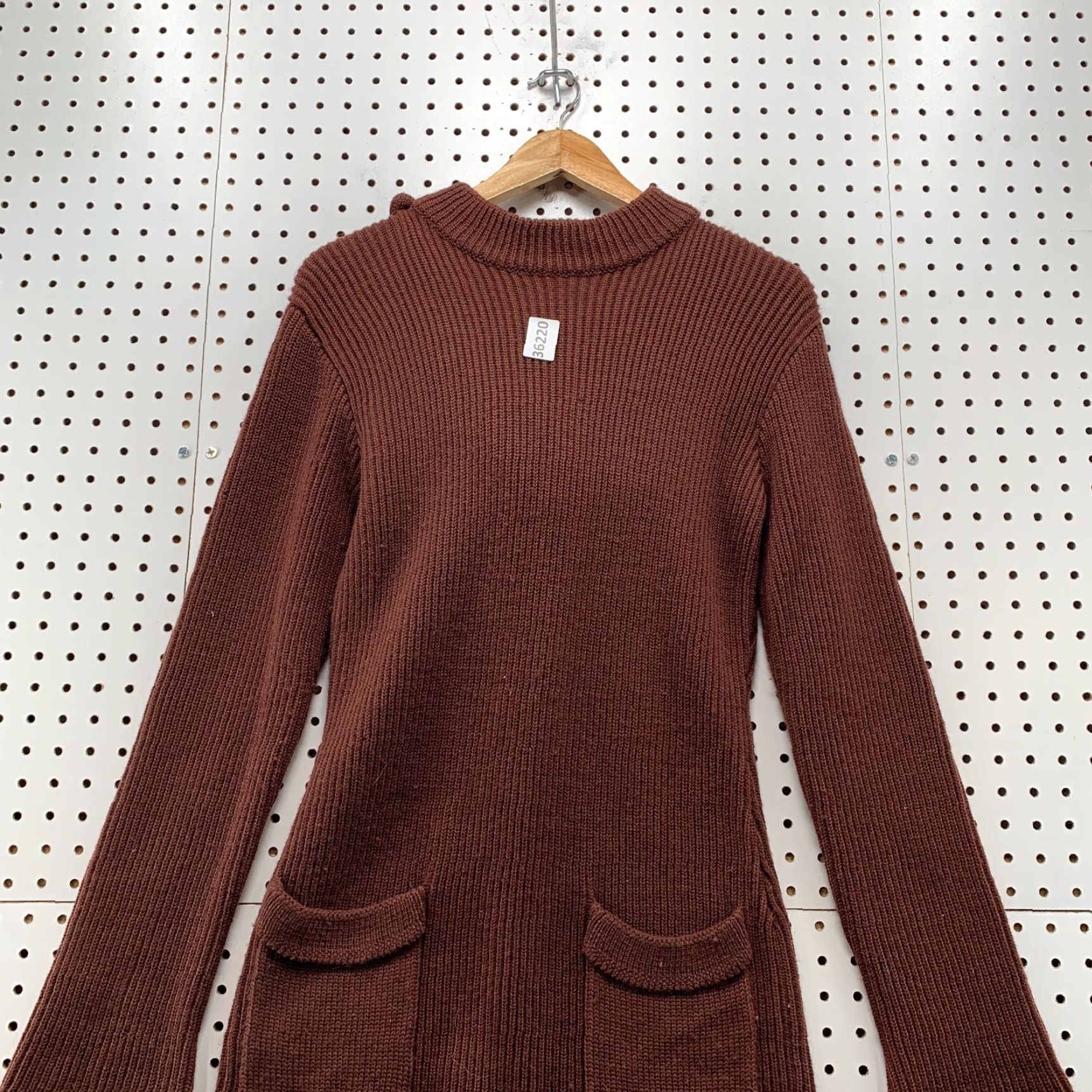 I. Magnin VINTAGE I. Magnin Wool Sweater Women Small Brown Hooded Knit 70s 80s Wool Pullover, Winter, Casual, 100% Wool, Sweatery Size S / US 4 / IT 40 - 5 Thumbnail