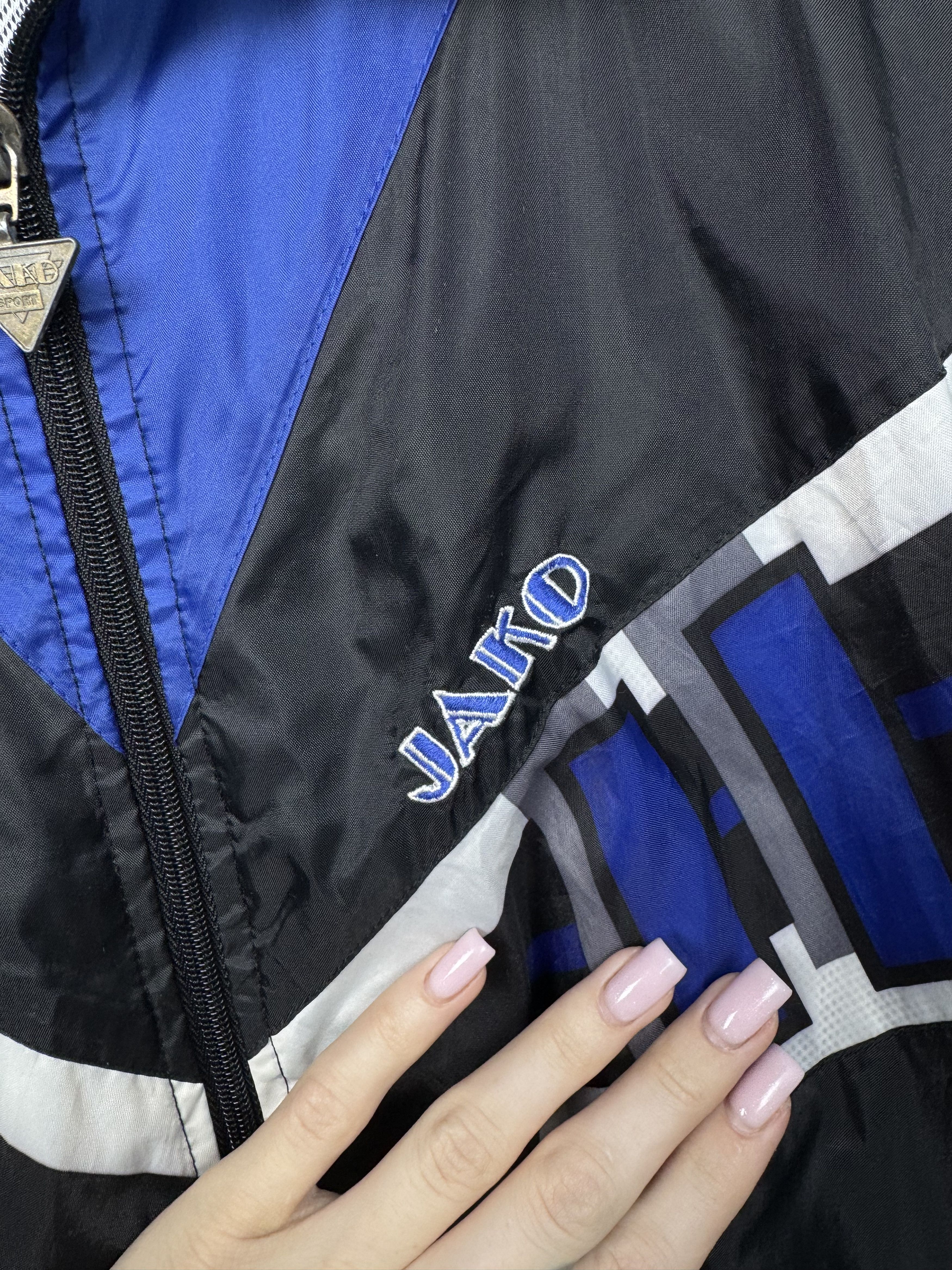 Vintage Jako 90s Vintage Mens Nylon Windbreaker Track Top Jacket Size US XL / EU 56 / 4 - 3 Thumbnail