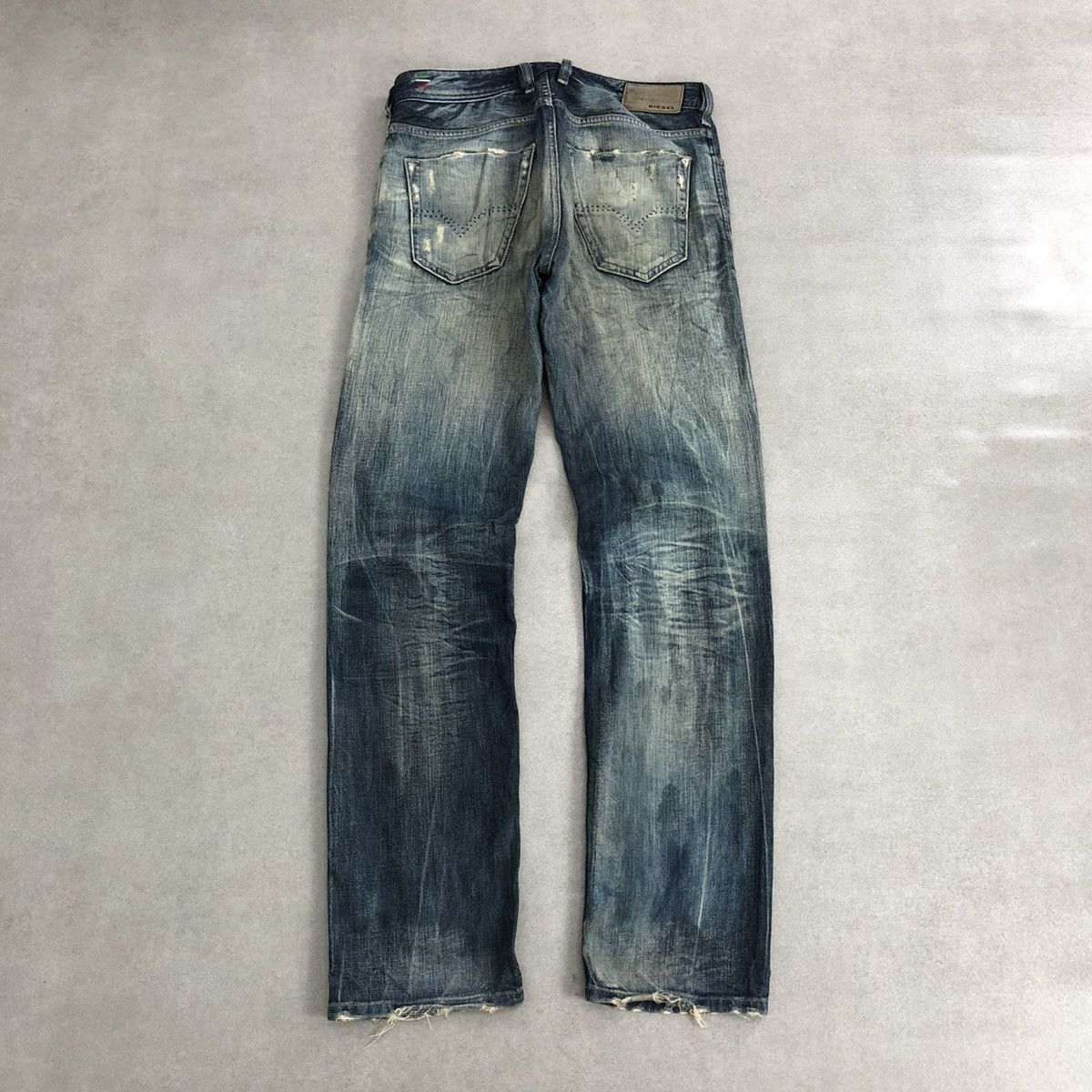 Diesel × If Six Was Nine × Le Grande Bleu (L.G.B.) 🇮🇹 2000s Diesel Industry Koolter Distressed Faded Jeans Size US 29 - 25 Thumbnail
