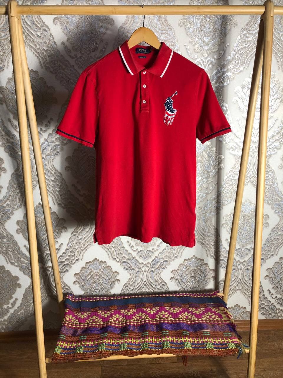Polo Ralph Lauren VINTAGE POLO RALPH LAUREN USA FLAG DESIGNER CASUAL Y2K 90s Size US M / EU 48-50 / 2 - 2 Thumbnail