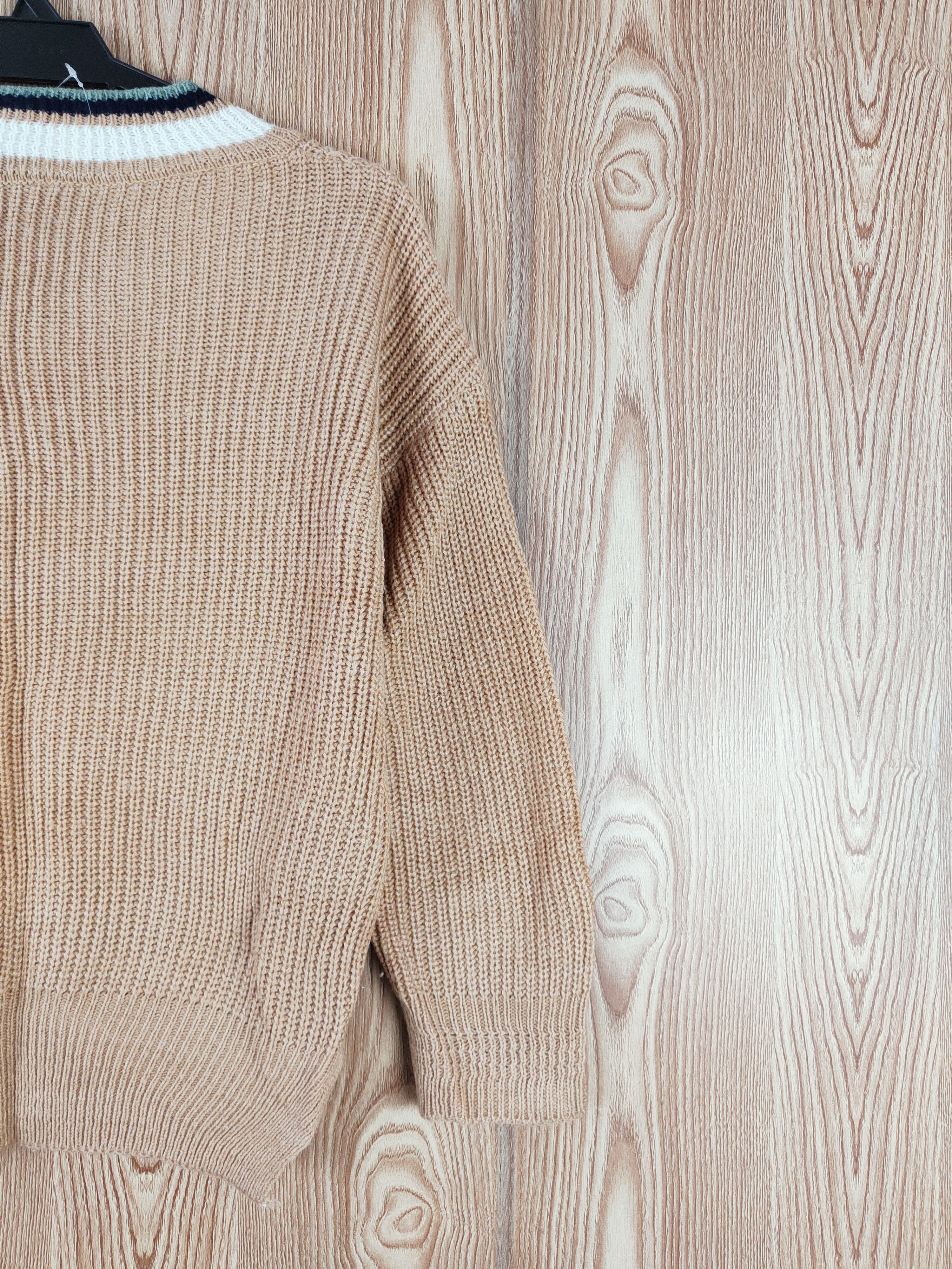 Japanese Brand × Vintage Japanese Brand Brown Knitwear Sweatshirts #W360 Size M / US 6-8 / IT 42-44 - 9 Thumbnail
