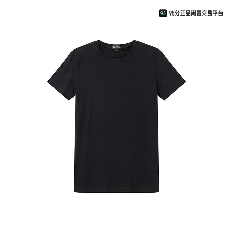 Ermenegildo Zegna Zegna Men's Solid Crewneck Short-Sleeve T-Shirt Size US M / EU 48-50 / 2 - 1 Thumbnail