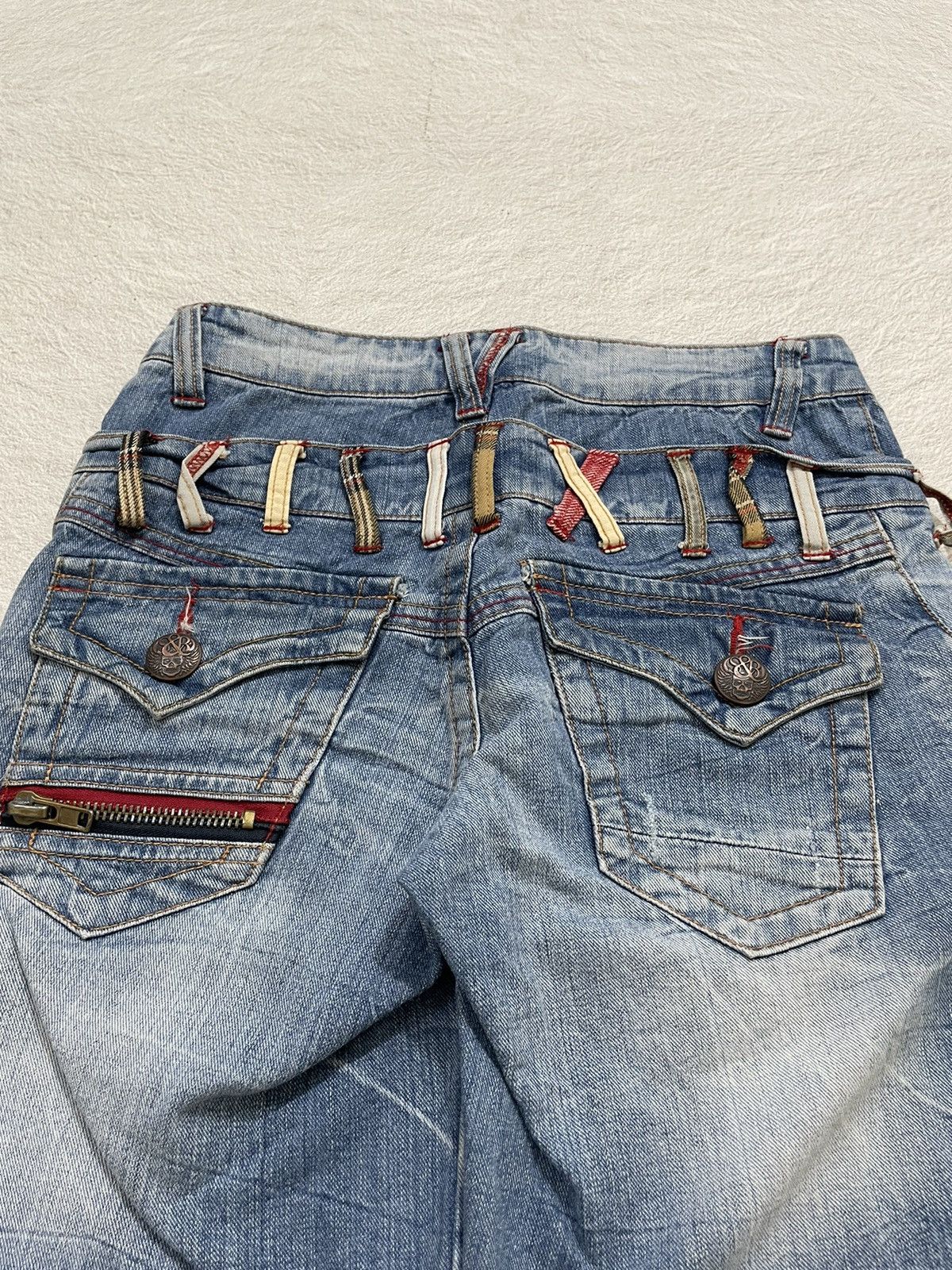 Japanese Brand 2000s Double waist Jorts Stonewash Size 29" - 2 Thumbnail